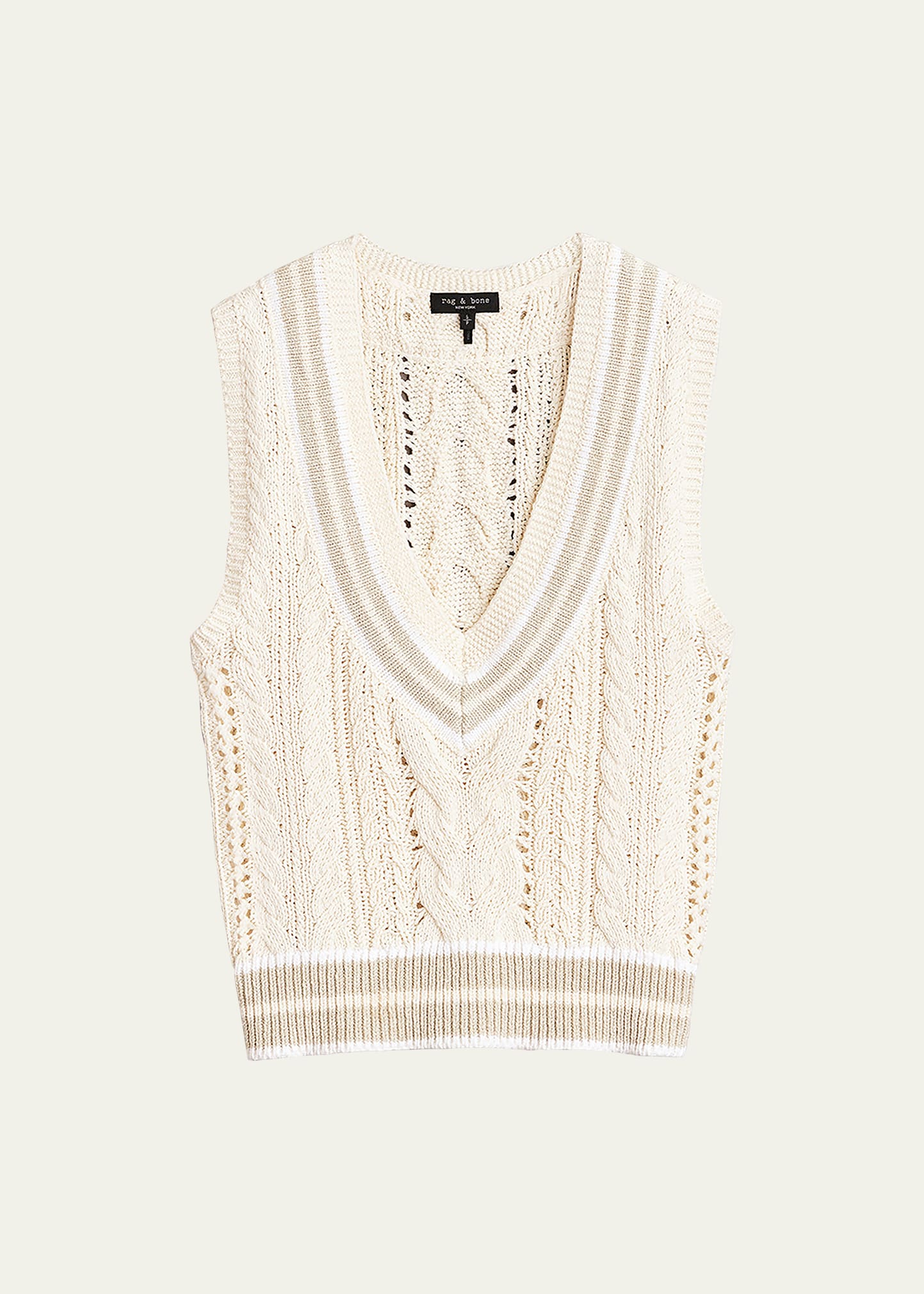 Brandi Cable-Knit Sweater Vest
