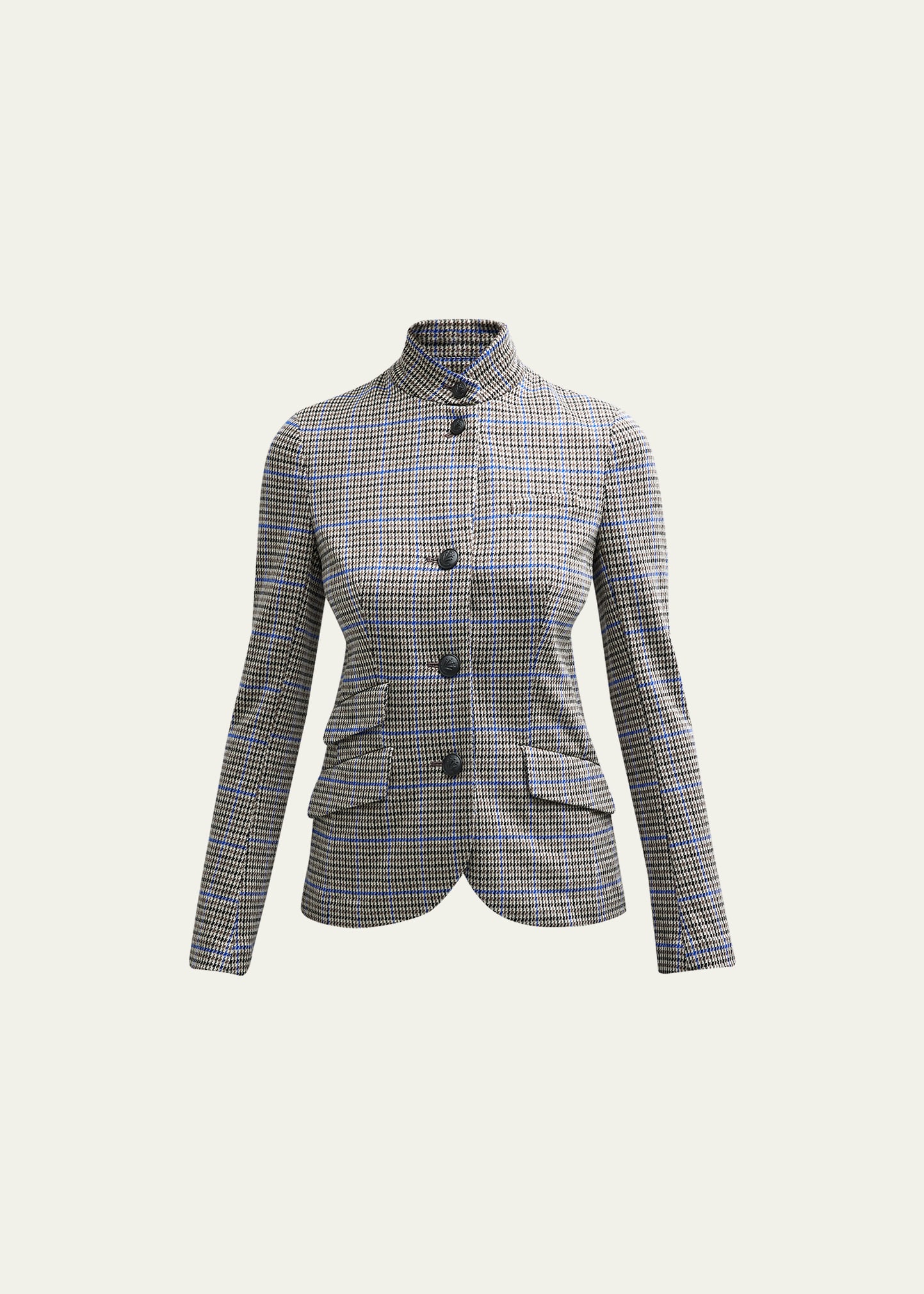 Shop Rag & Bone Slade Plaid Blazer In Bluplaid