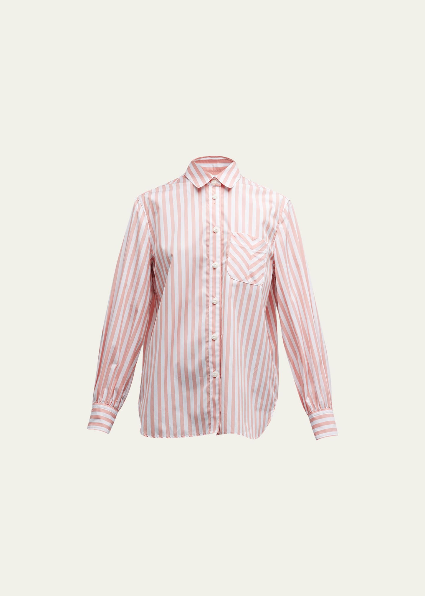 Rag & Bone Maxine Striped Button-front Shirt In Frshlmstrp
