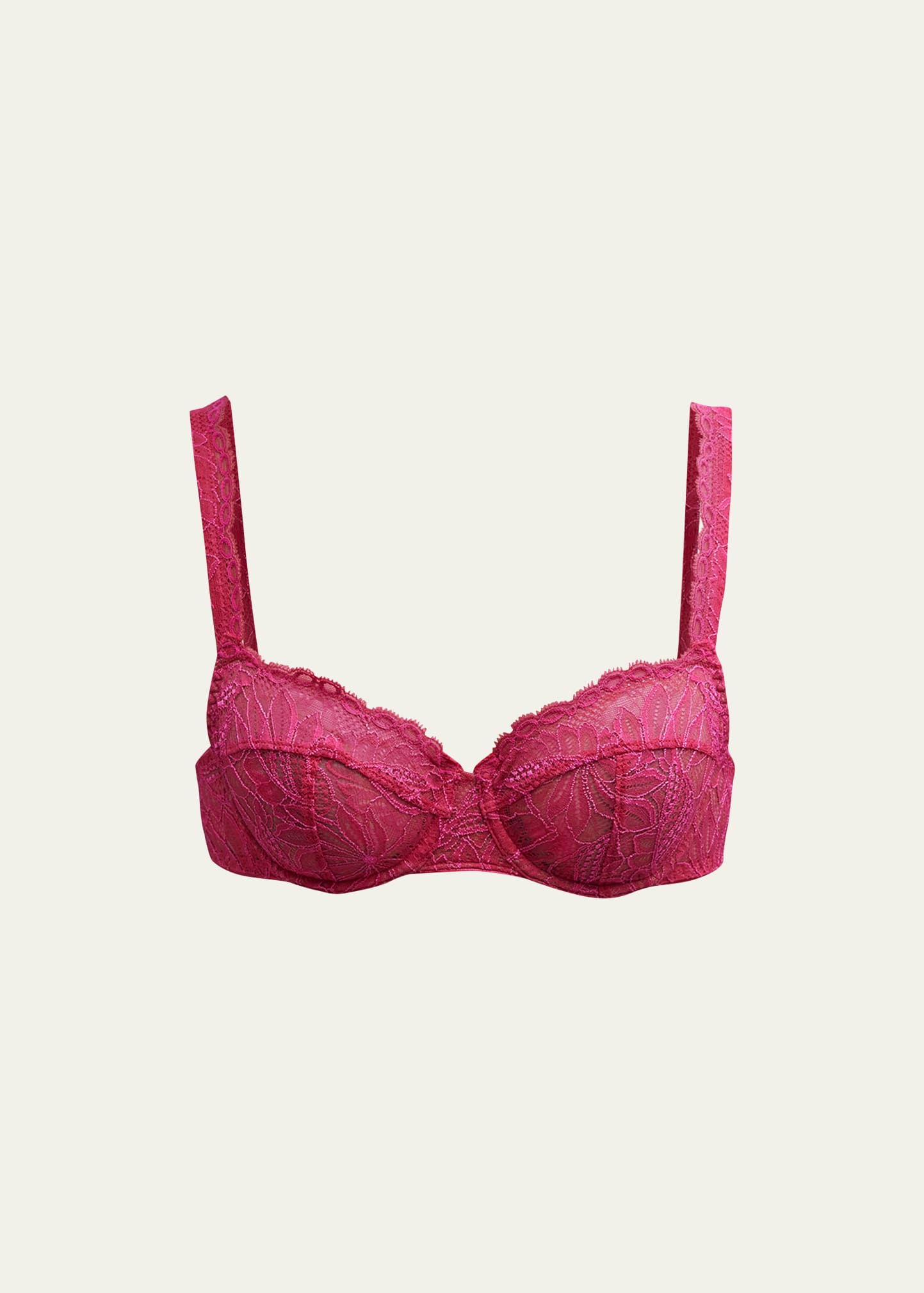 Simone Perele Wire Wish Ginger Pink Lace Triangle Push Up Bra