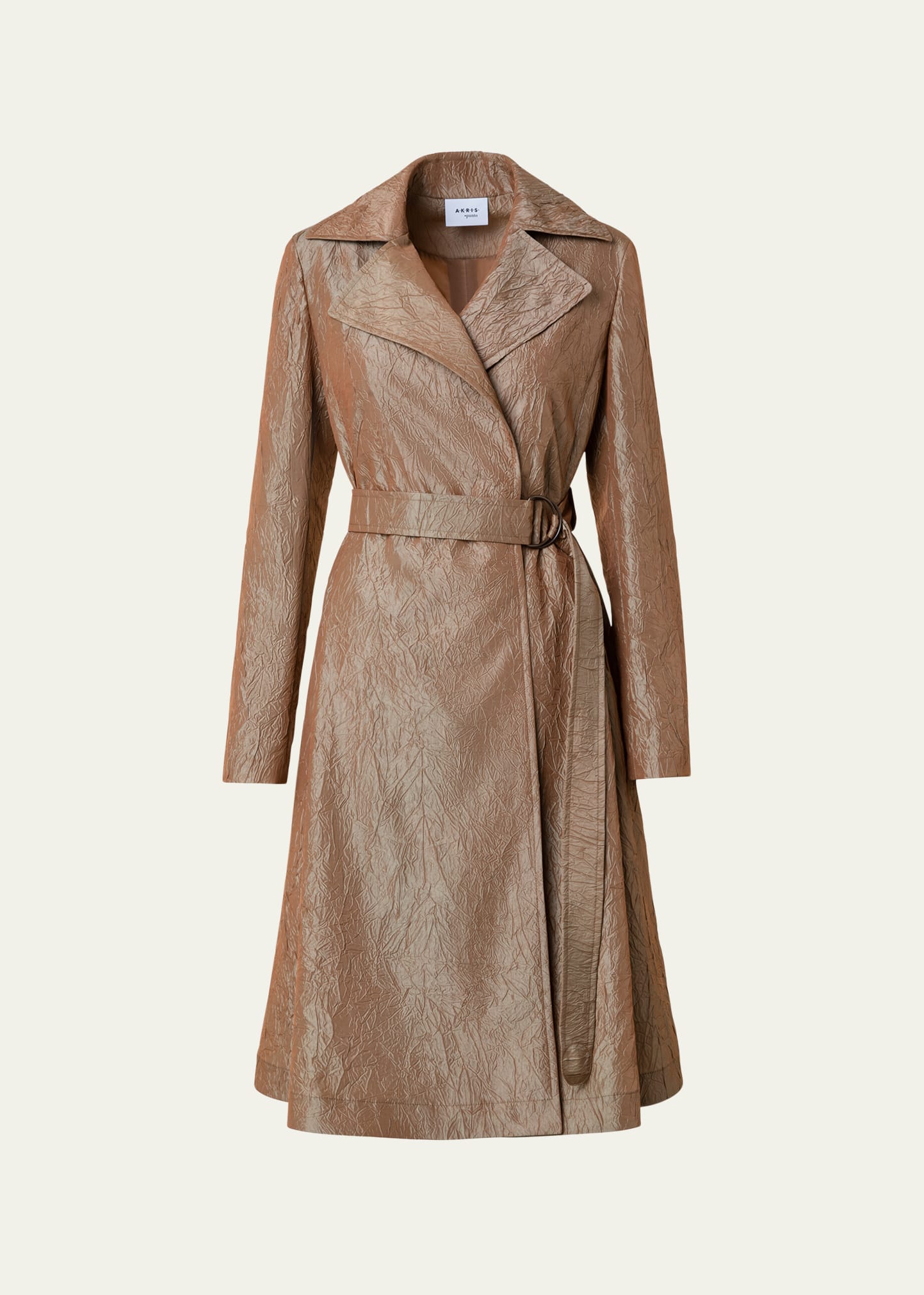 AKRIS PUNTO WATER-REPELLENT DOUBLE-BREAST BELTED COAT