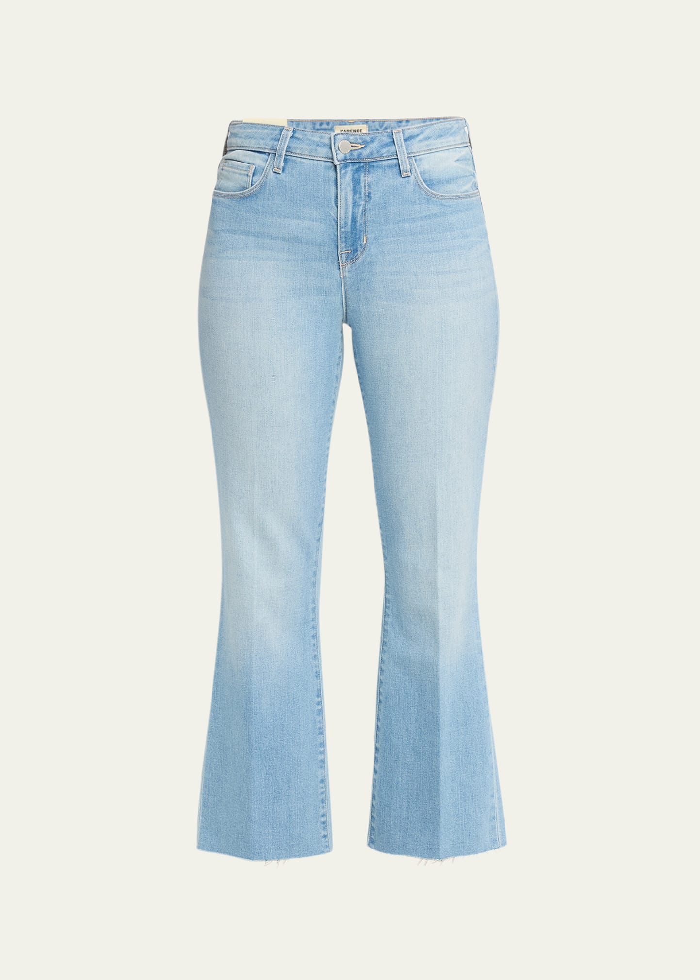 Shop L Agence Kendra High Rise Crop Flare Jeans In Canyon