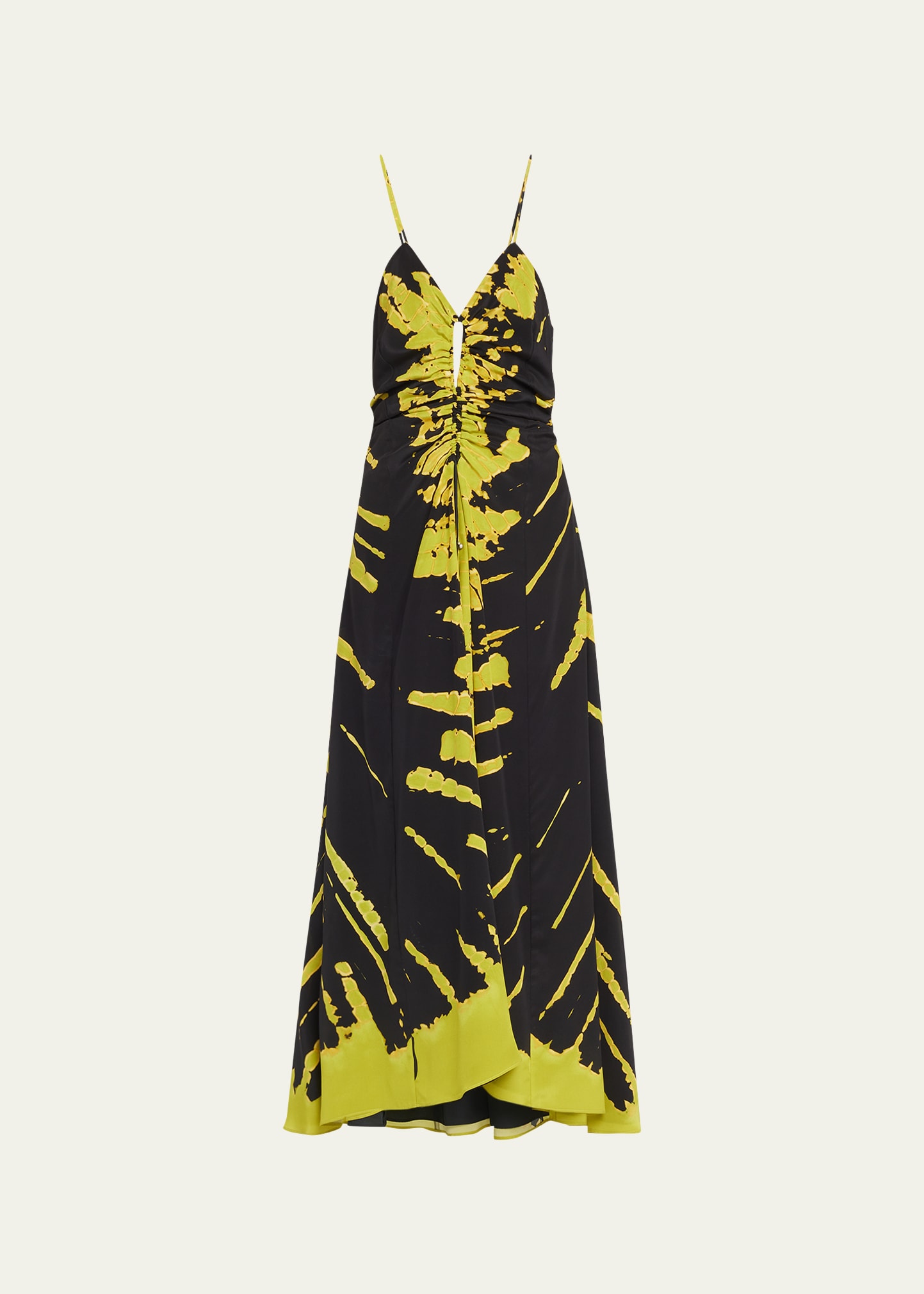 Altuzarra Chikadi Print Dress In Black Gecko