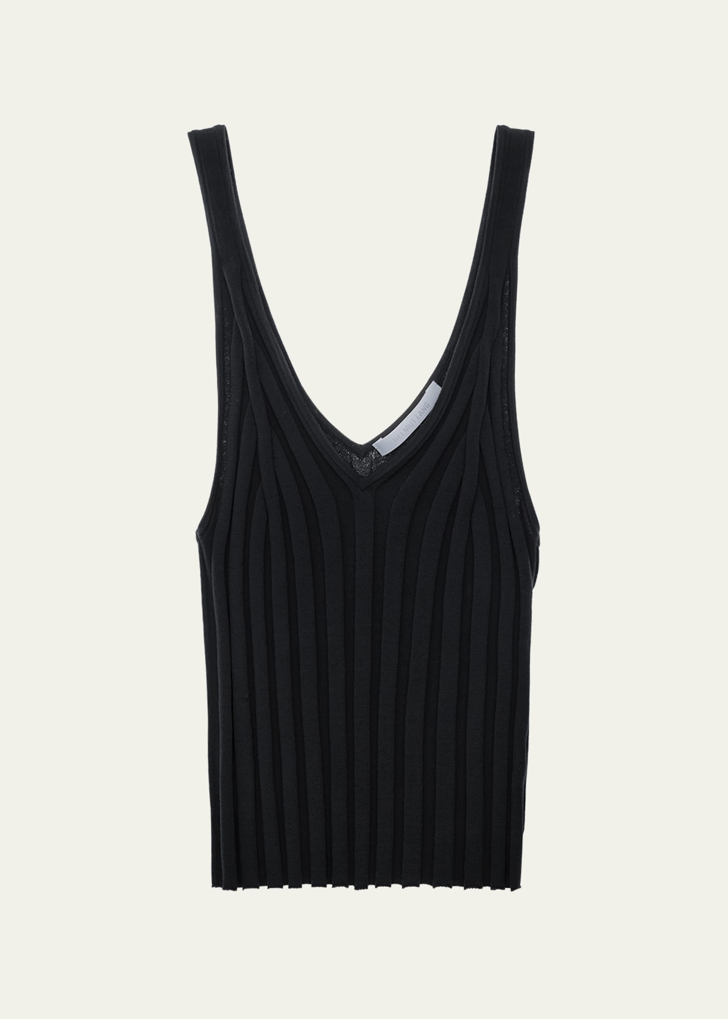 Helmut Lang Angela Knit Tank Top In Black