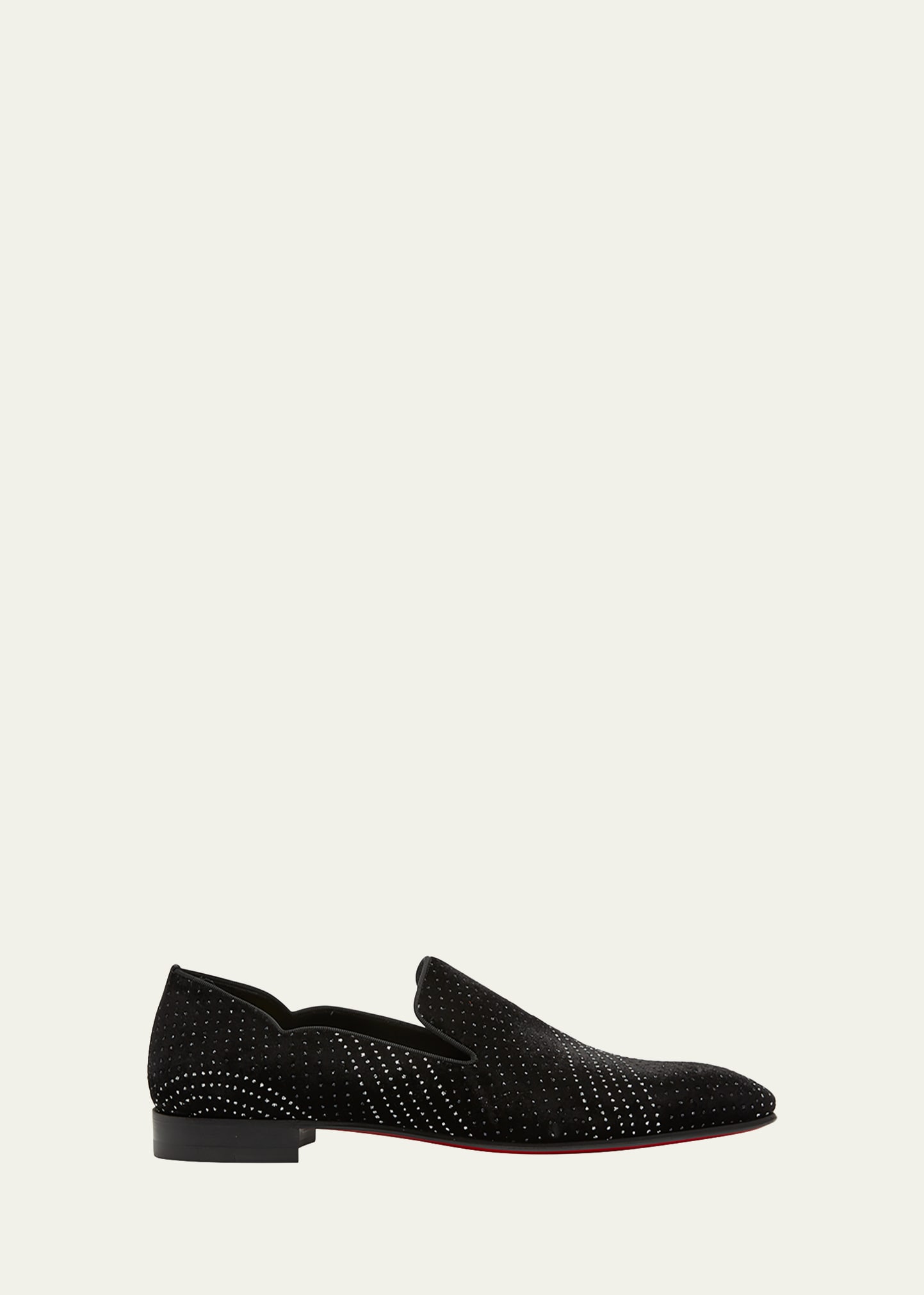 Christian Louboutin Dandy Chick Loafer in Black/Silver