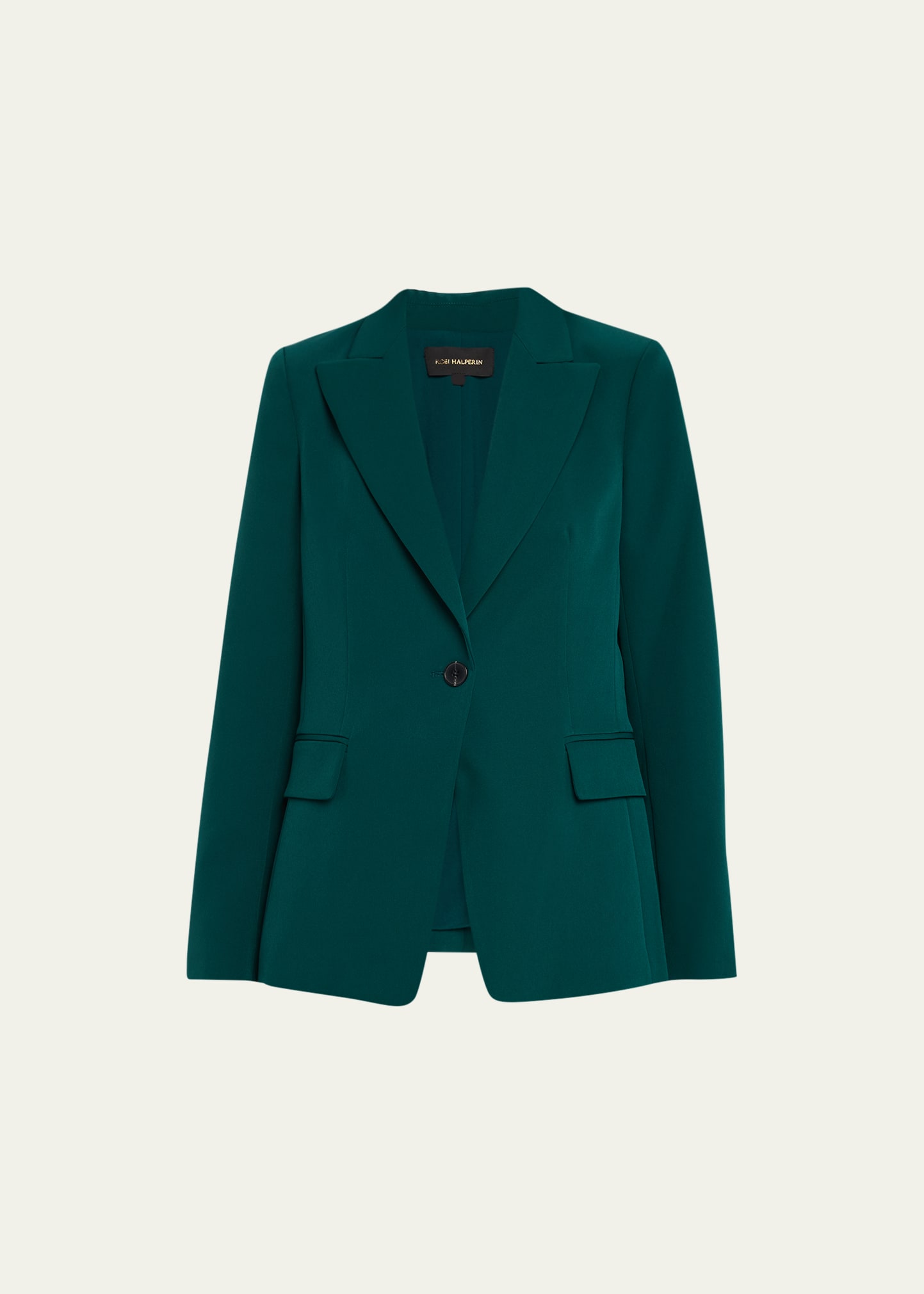 KOBI HALPERIN JORDI SINGLE-BUTTON TWILL JACKET