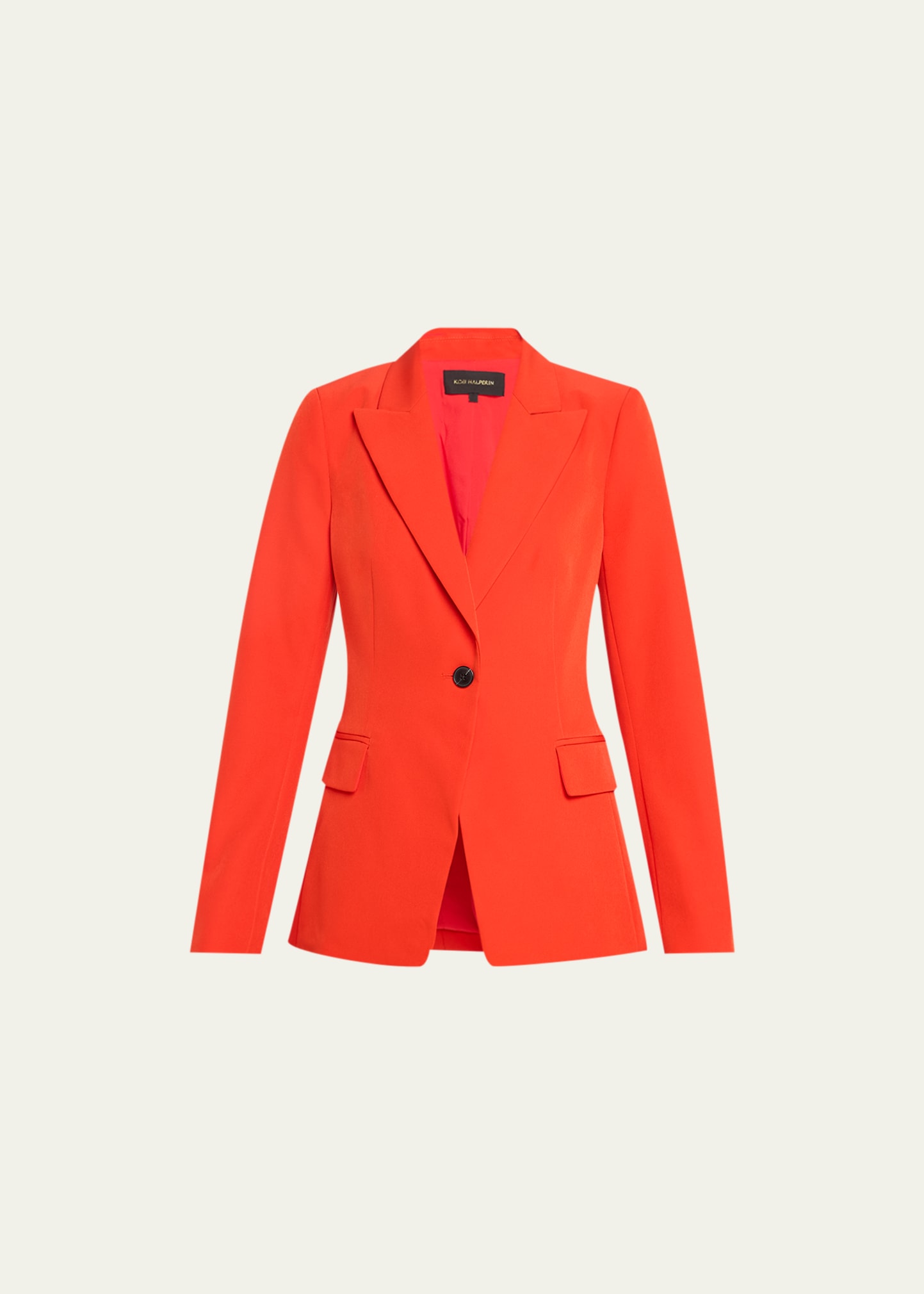 Kobi Halperin Jordi Single-button Twill Jacket In Spice