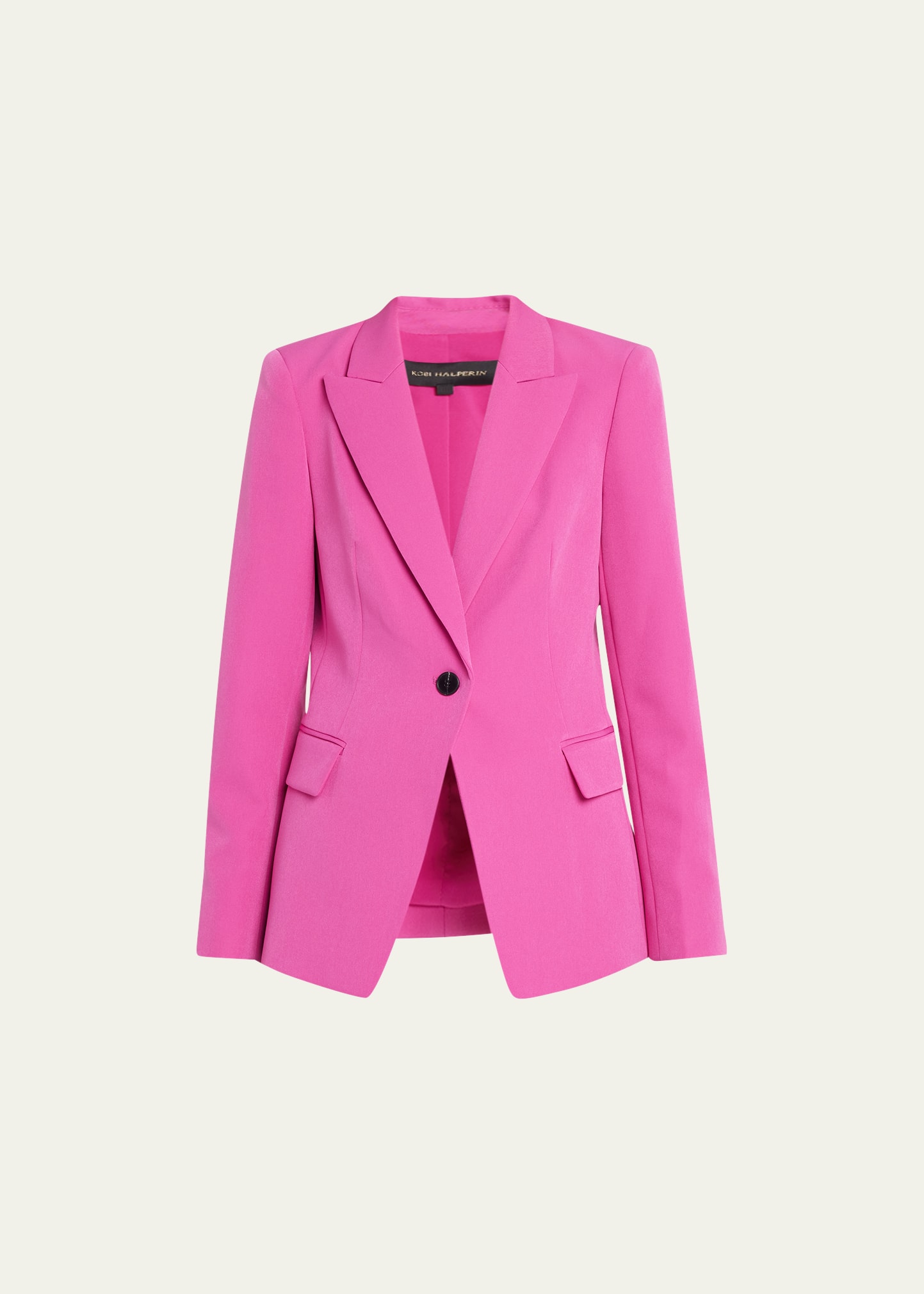Kobi Halperin Jordi Single-button Twill Jacket In French Pink