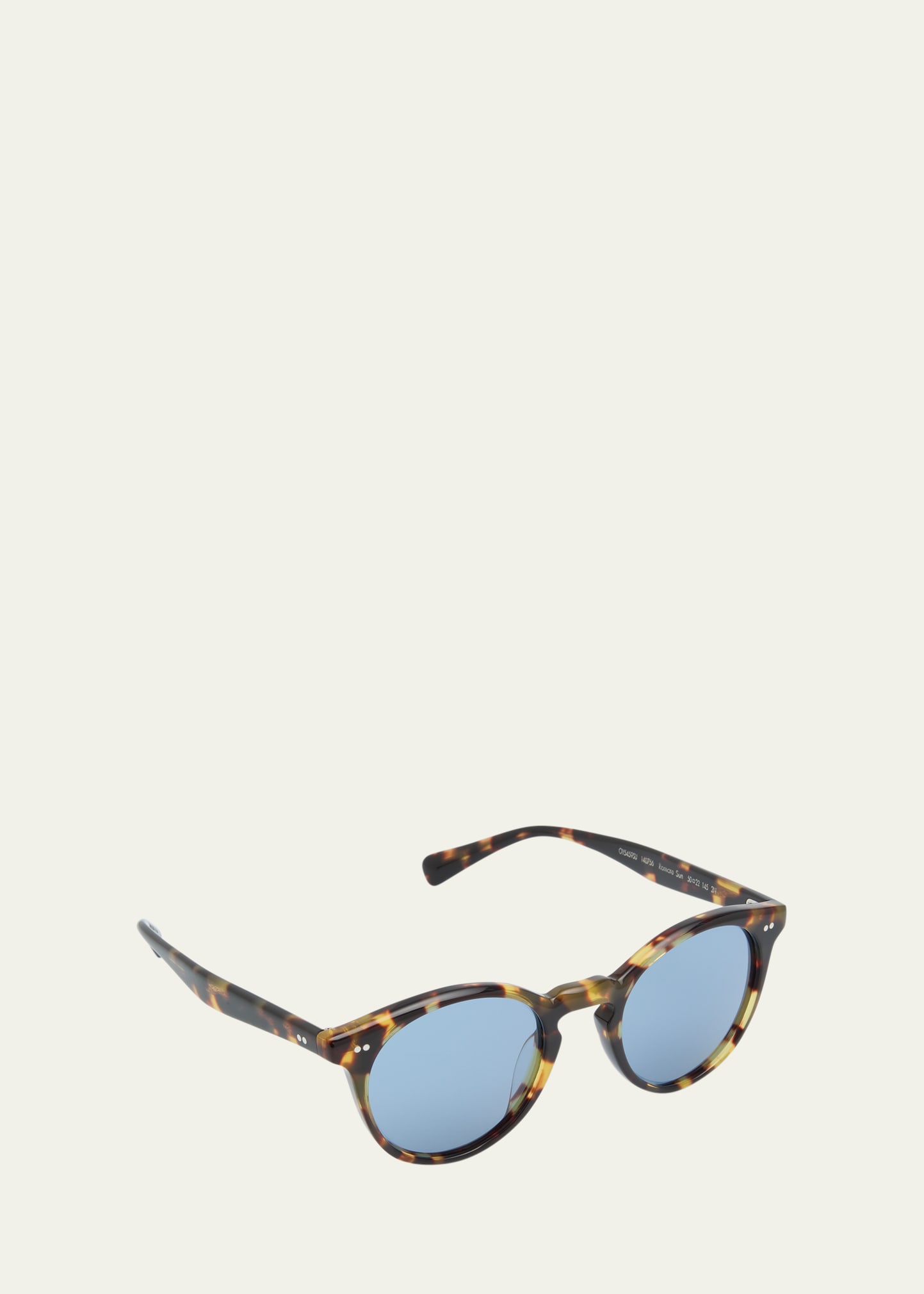 Havana Round Acetate Sunglasses