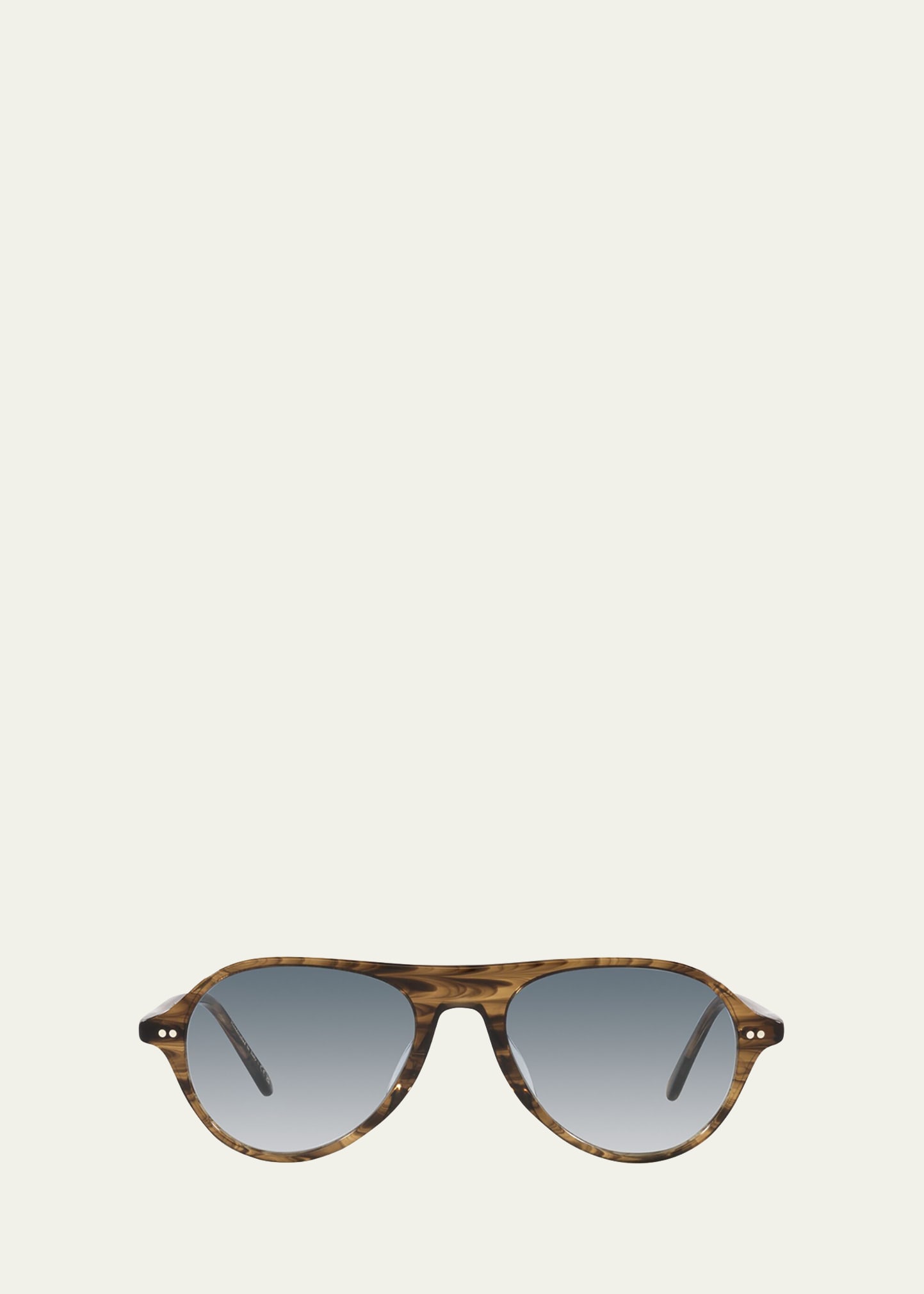 Oliver Peoples Brown Swirl Round Acetate Sunglasses In Blue