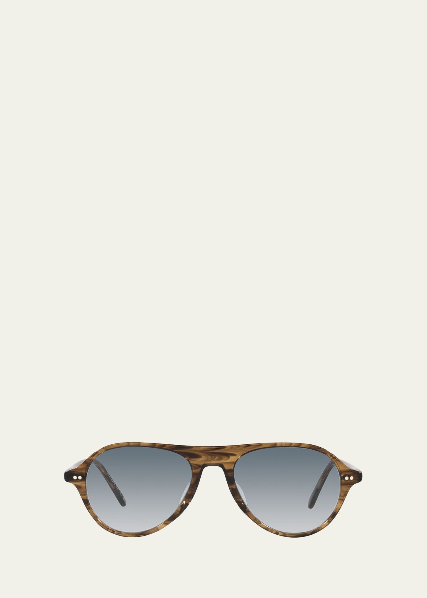 Brown Swirl Round Acetate Sunglasses