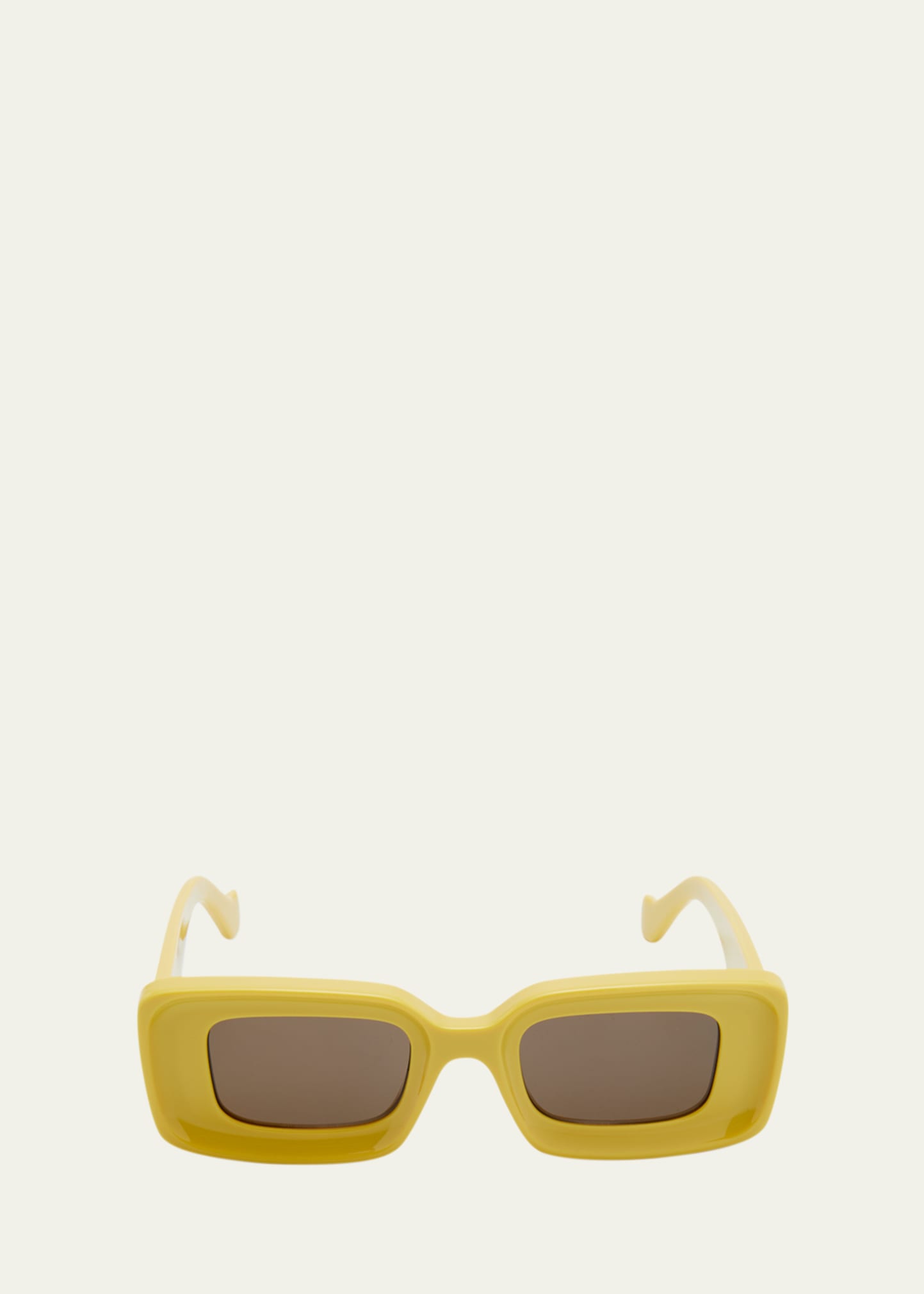 Loewe Anagram Rectangle Acetate Sunglasses In Shiny Violet Smok