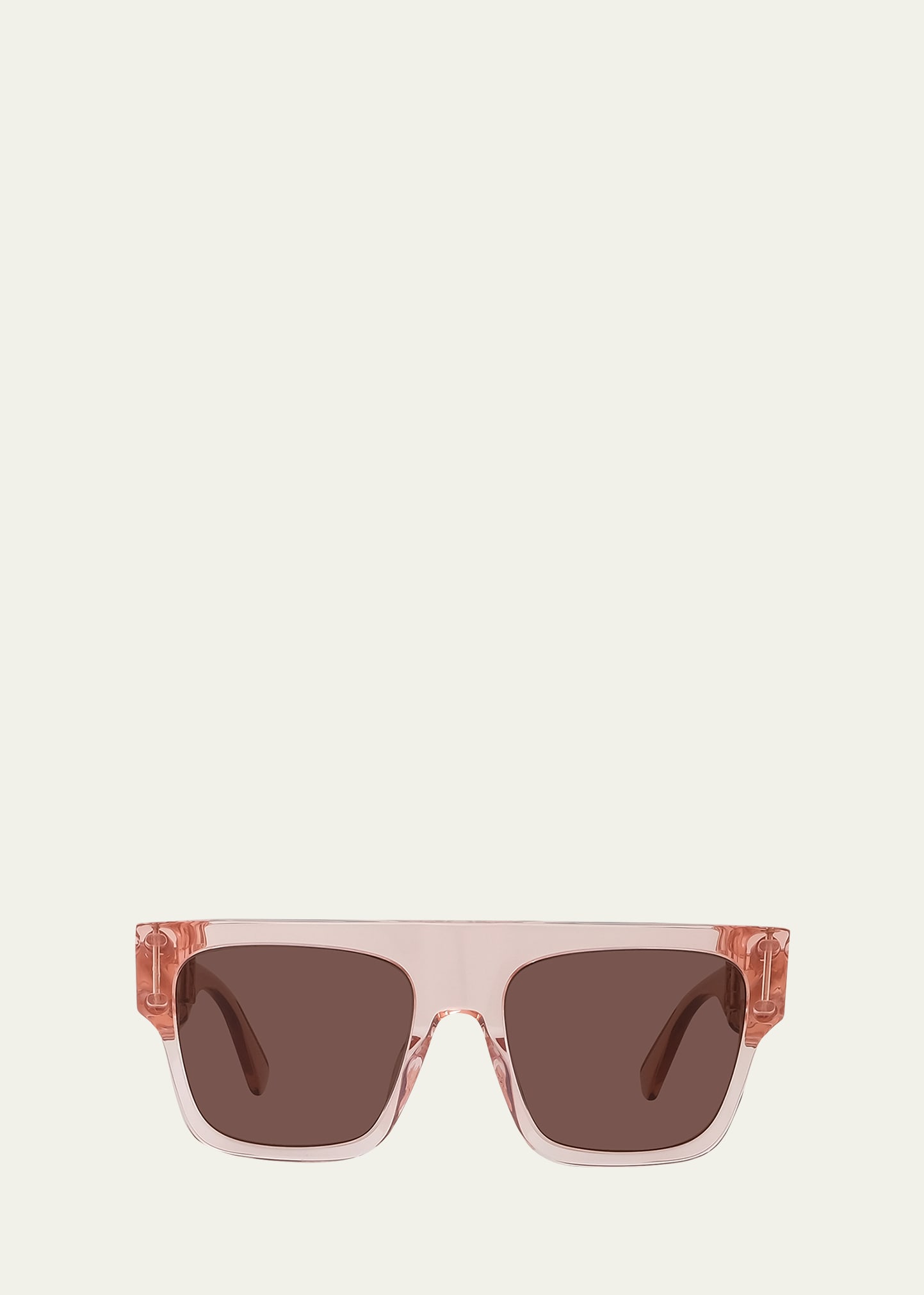 Flat-Top Square Acetate Sunglasses