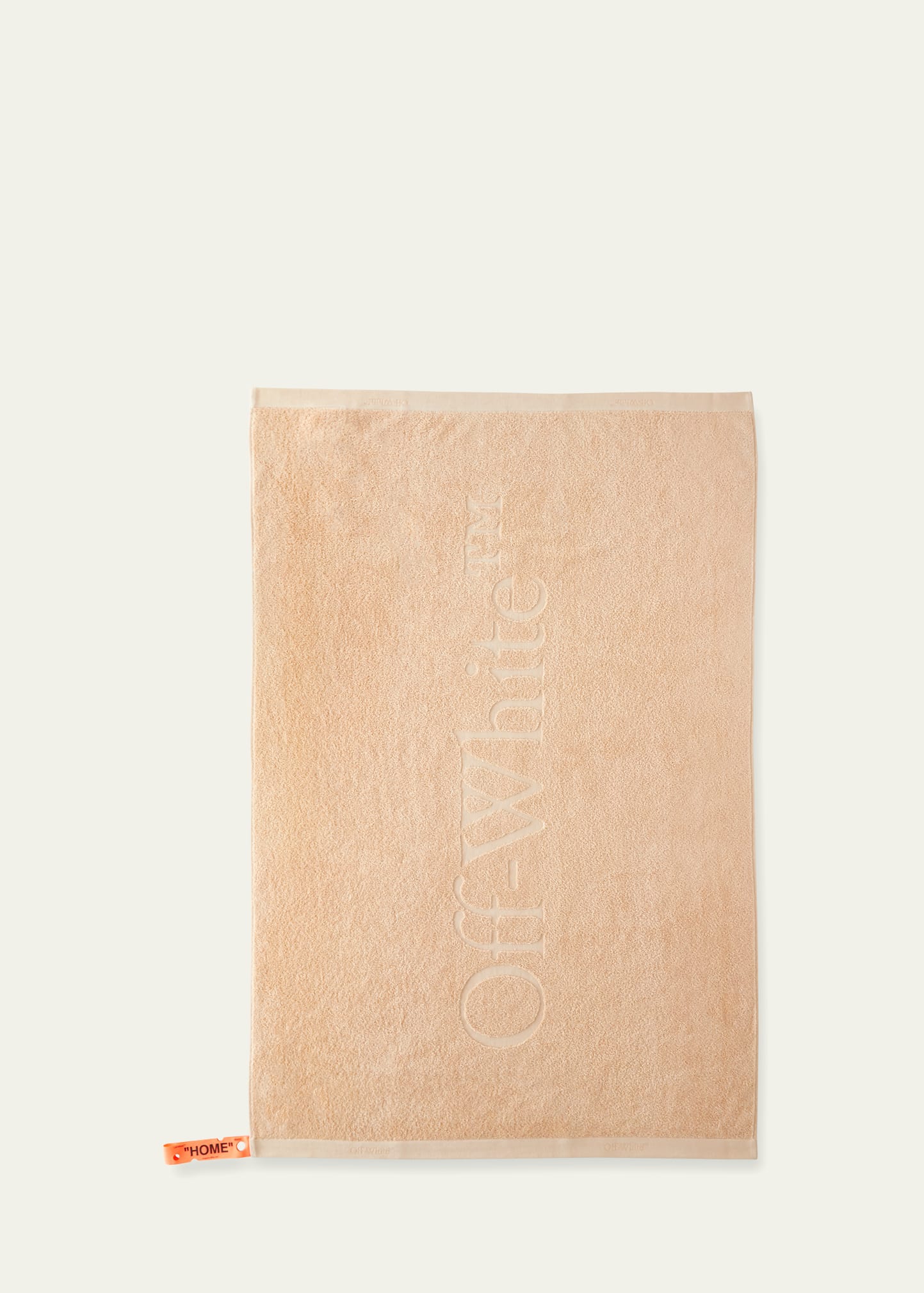 Off-white Peach Bookish Shower Towel
