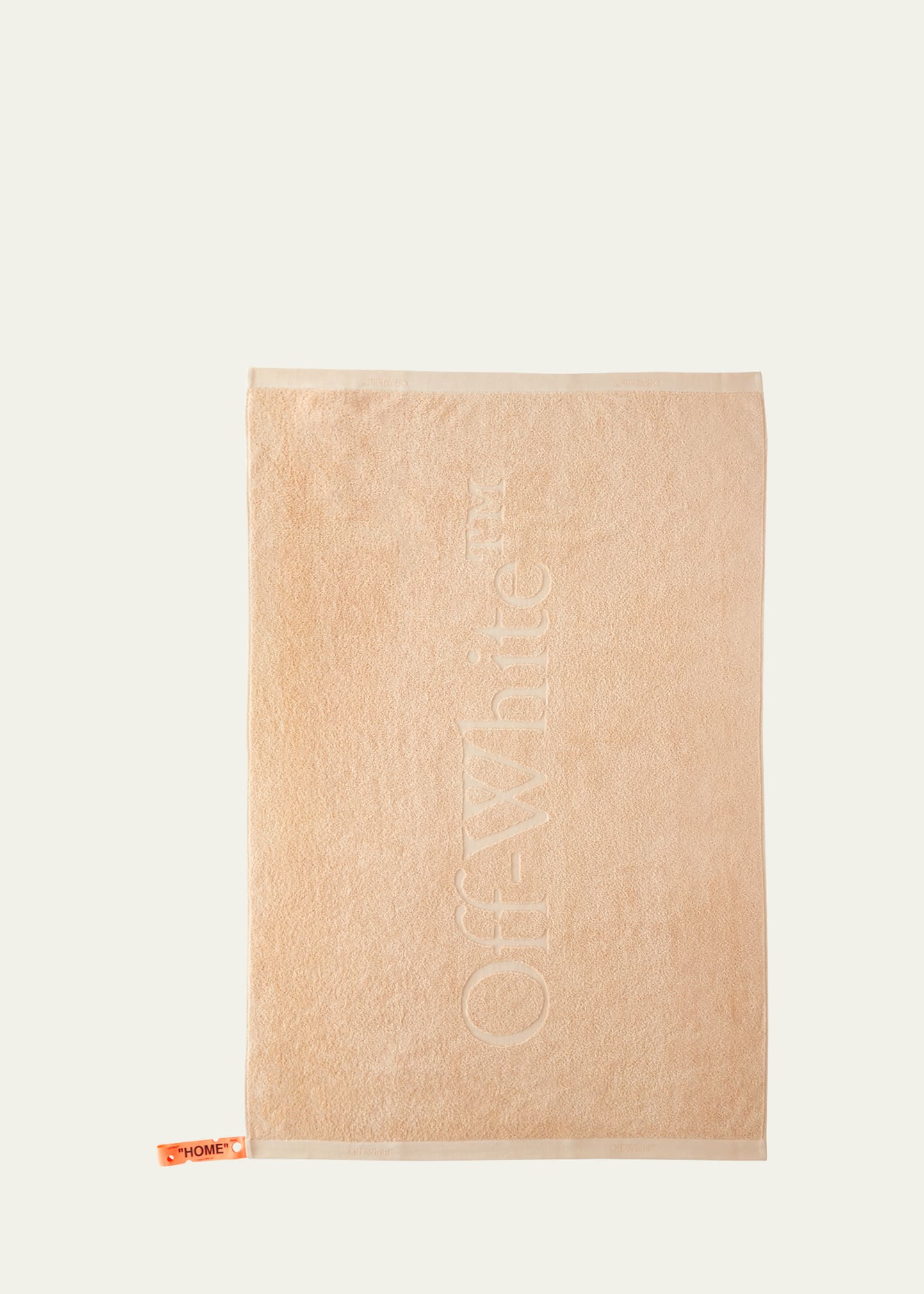 Off-white Peach Bookish Shower Towel