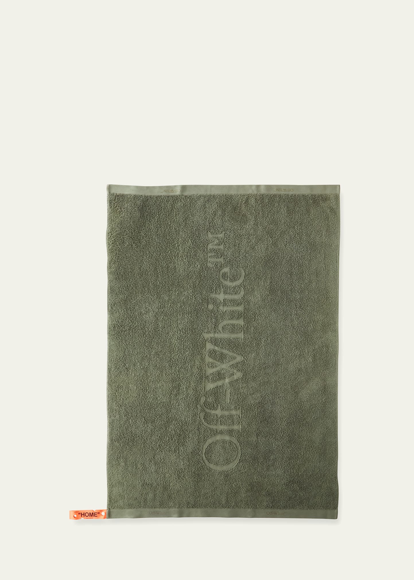 Off-white Green Bookish Shower Towel