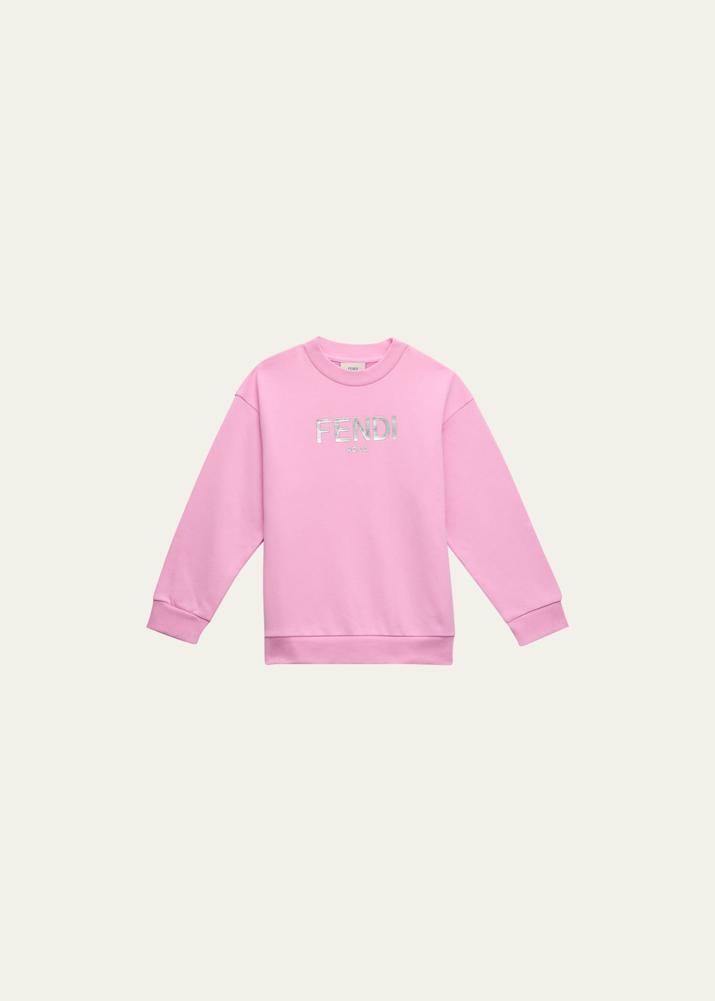 Girl's Classic Logo-Print Sweatshirt, Size 4-12