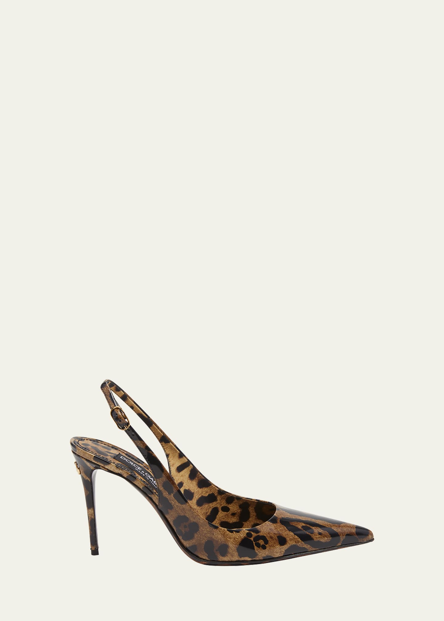 Dolce & Gabbana Luxurious Leopard Printed Slingback Pumps For Women In Print Leo