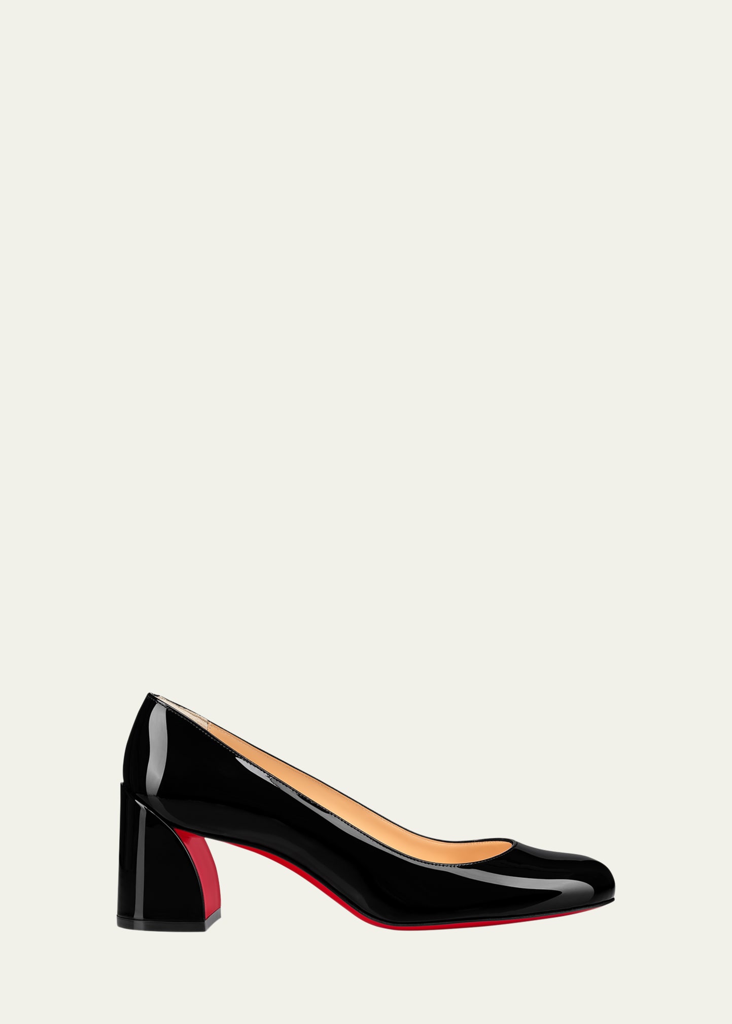Shop Christian Louboutin Miss Sab Patent Red Sole Pumps In Black