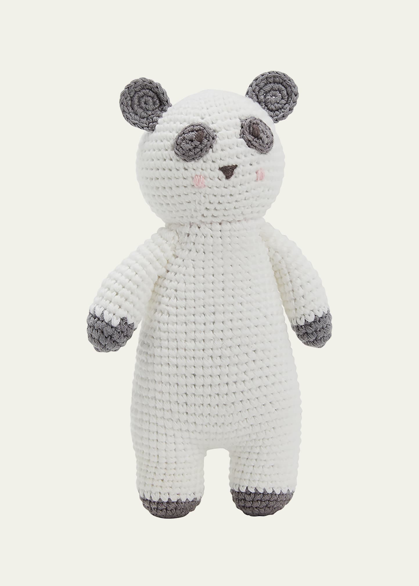Crochet Panda Rattle Toy