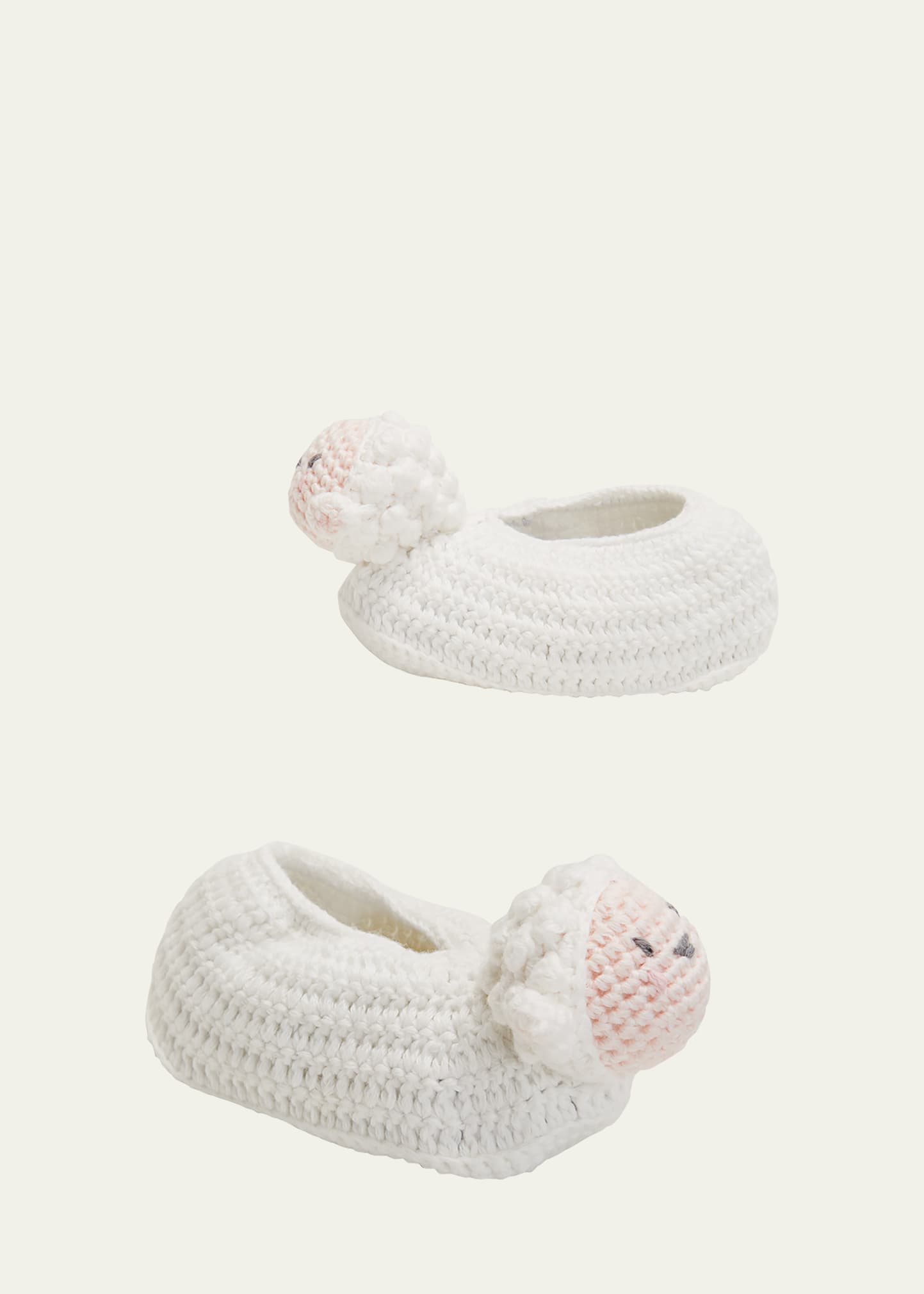 Albetta Layla Crochet Lamb Booties, Baby