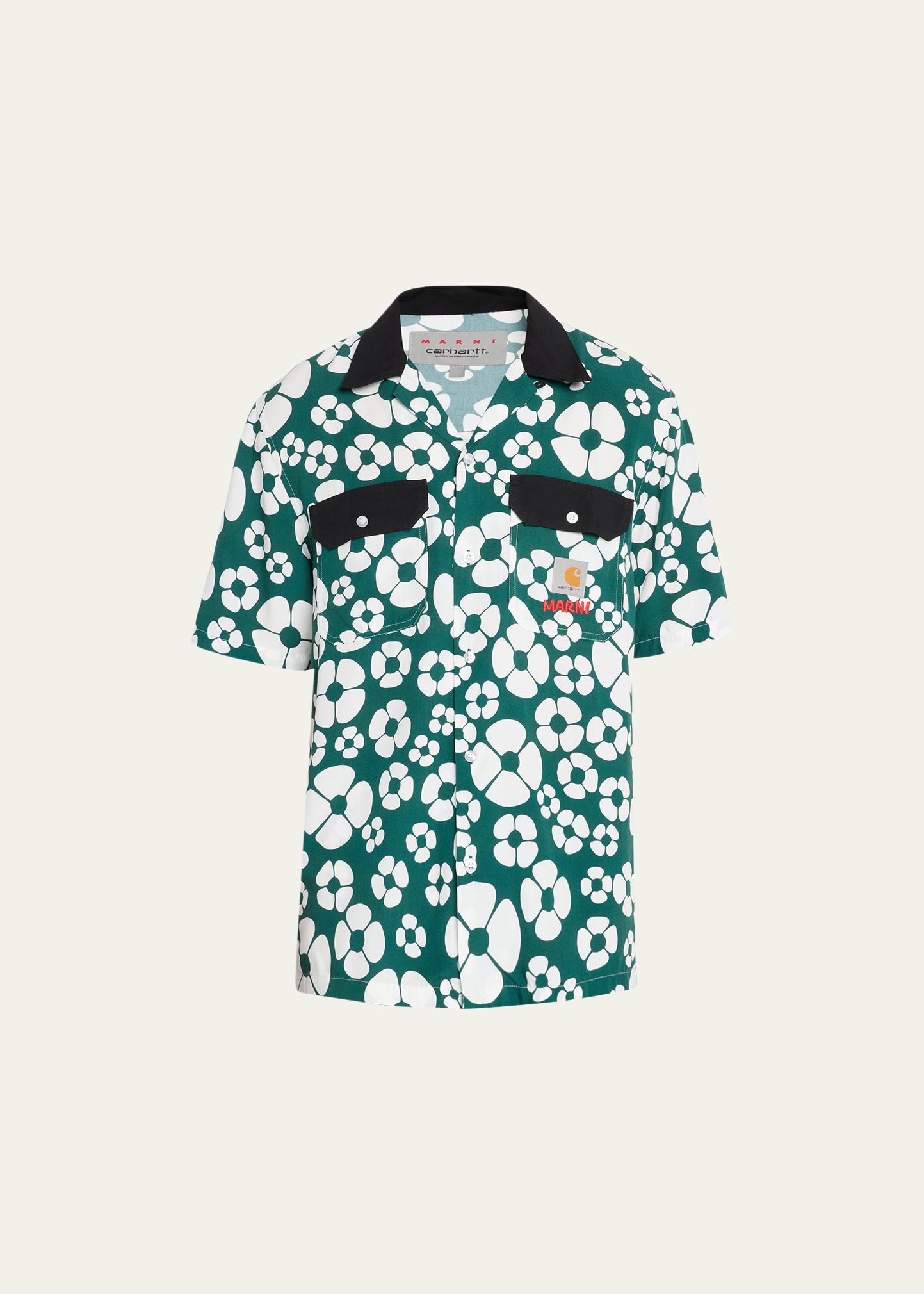 Marni x Carhartt WIP Men's Clover-Print Sport Shirt | Smart Closet