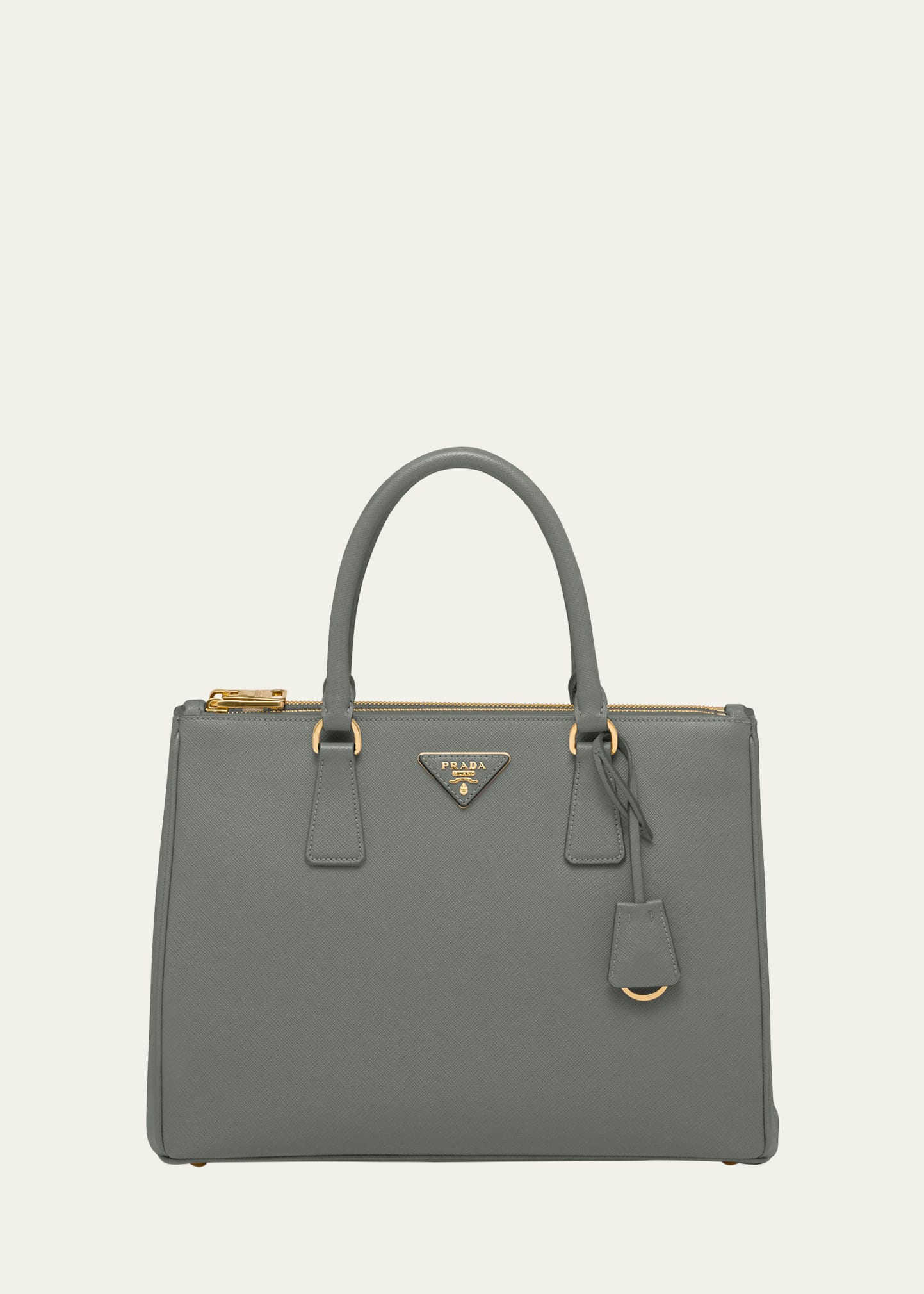 Shop Prada Galleria Large Leather Top-handle Bag In F0480 Ardesia