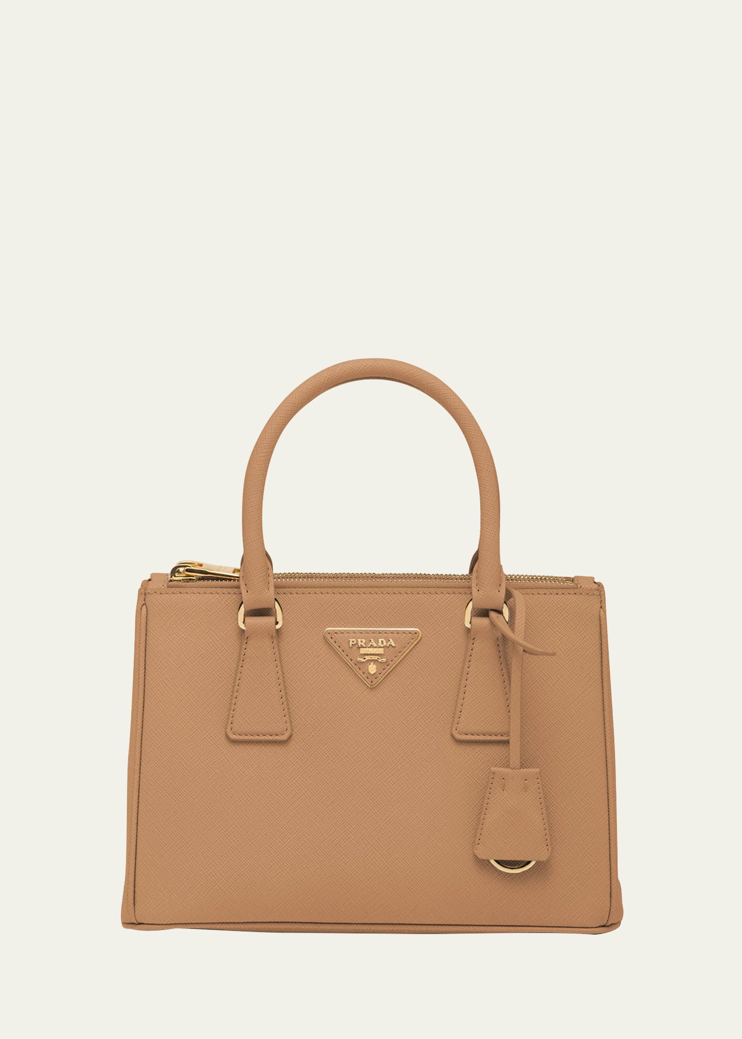 Prada Galleria Small Saffiano Top-handle Bag In F03oe Caramel X
