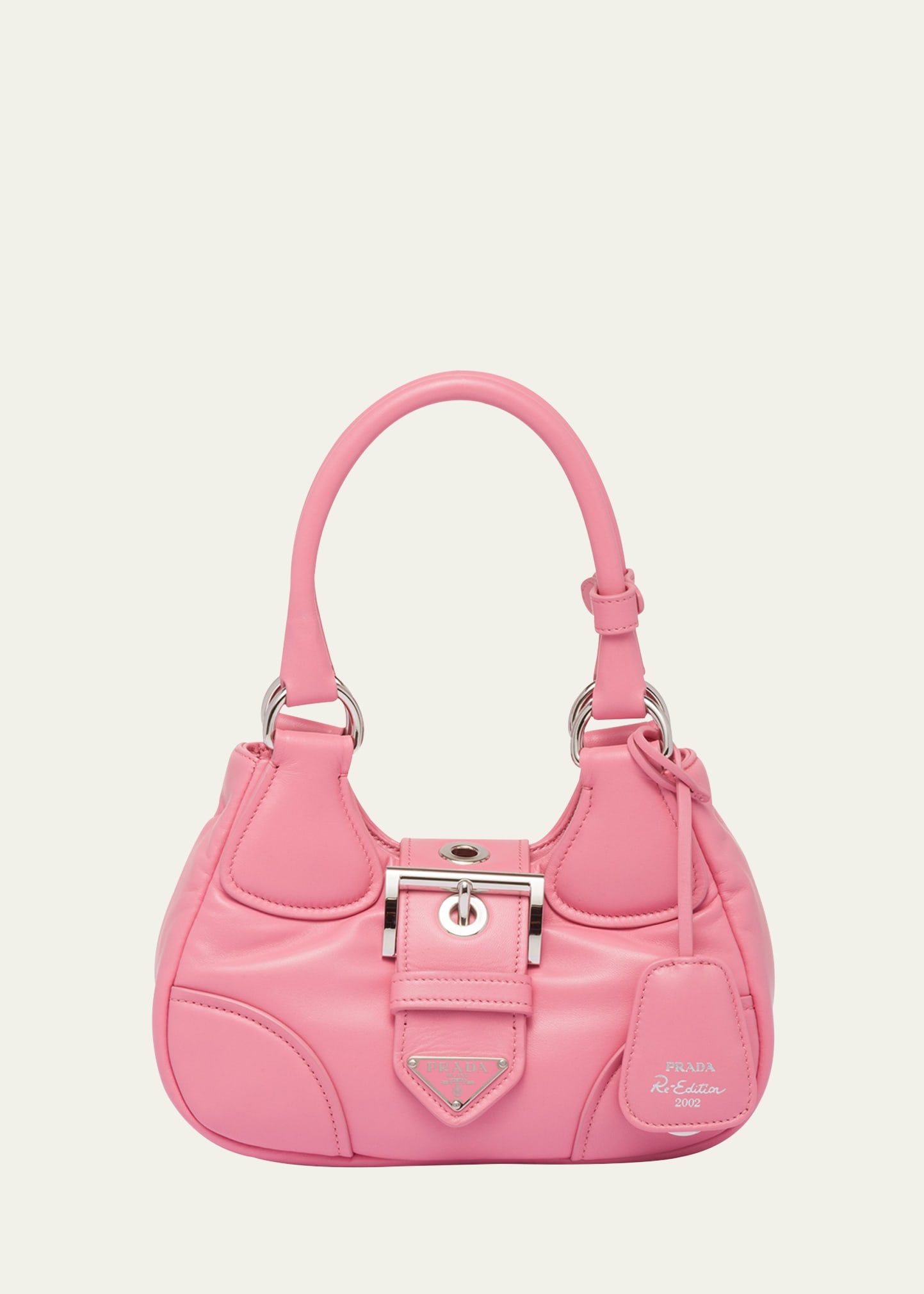 Geranium Pink Padded Nappa-leather Prada Re-edition 2005 Shoulder Bag