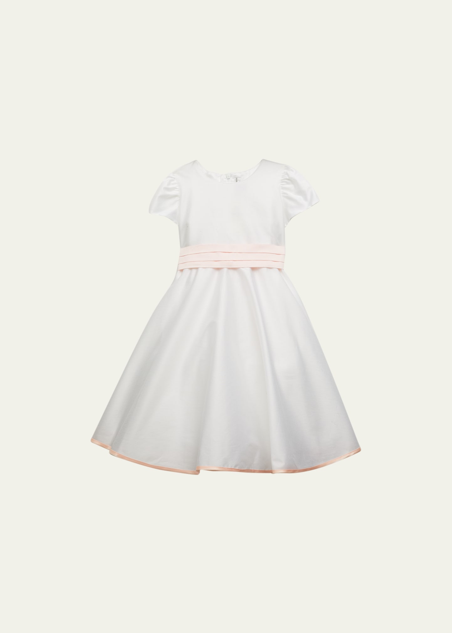 Mariella Ferrari Kids' Girl's A-line Dress With Bow In Pink