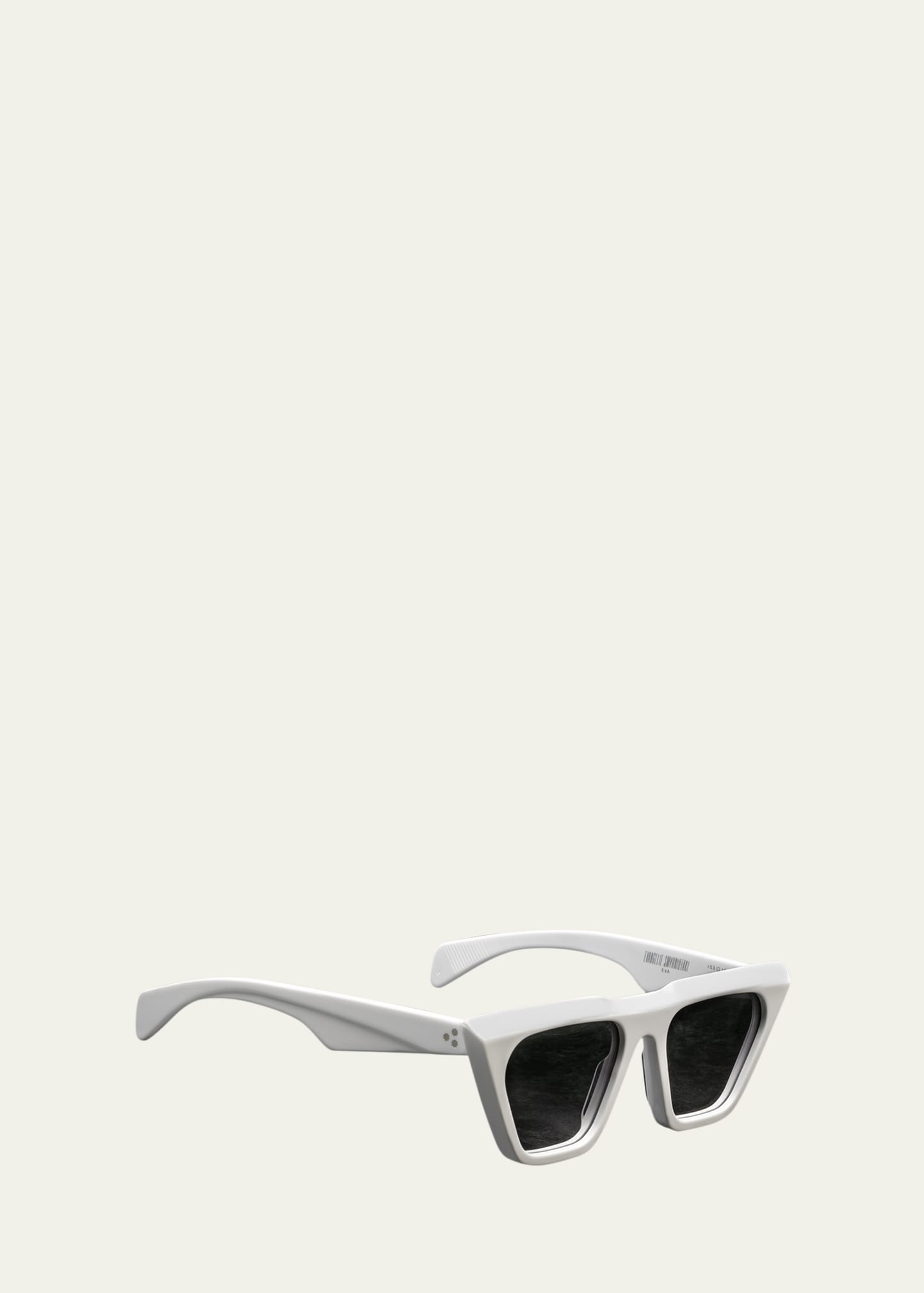 Jacques Marie Mage Eva Acetate Cat-eye Sunglasses In White