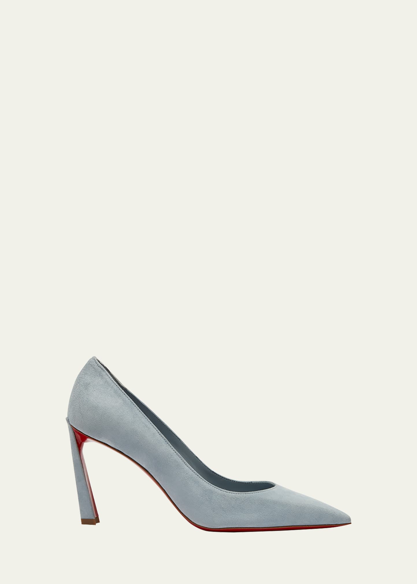 Christian Louboutin Condora Suede Red Sole Pumps In Paseo