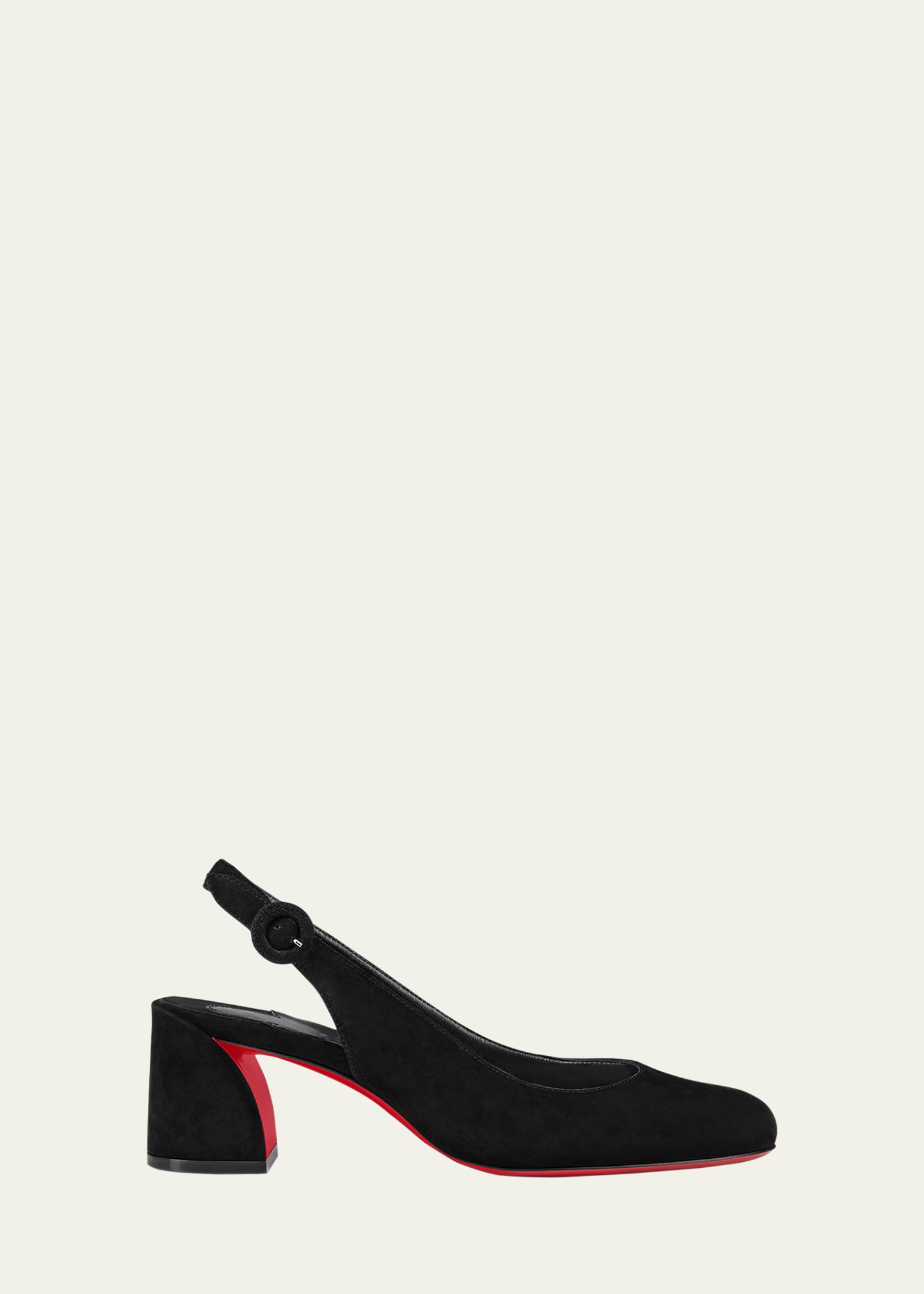 So Jane Suede Red Sole Slingback Pumps