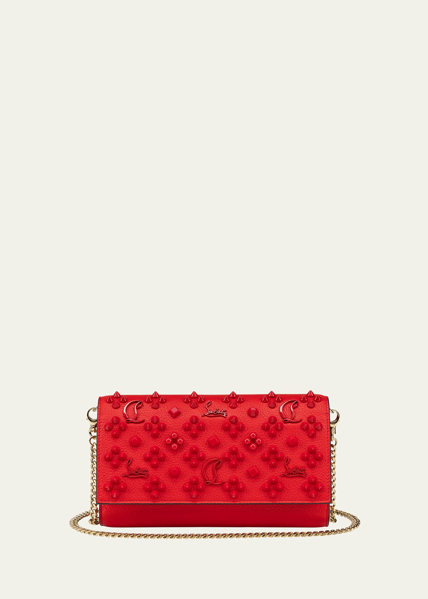 Christian Louboutin Paloma Loubinthesky Studs Clutch Bag