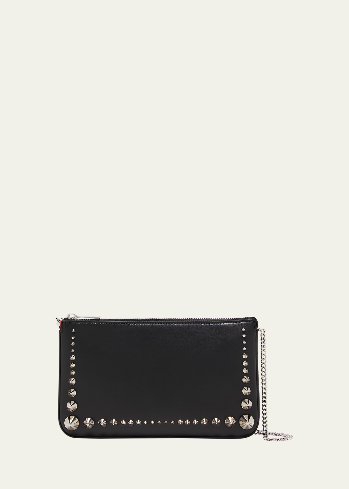 Loubila Shoulder Bag in Leather with Degrade Spikes