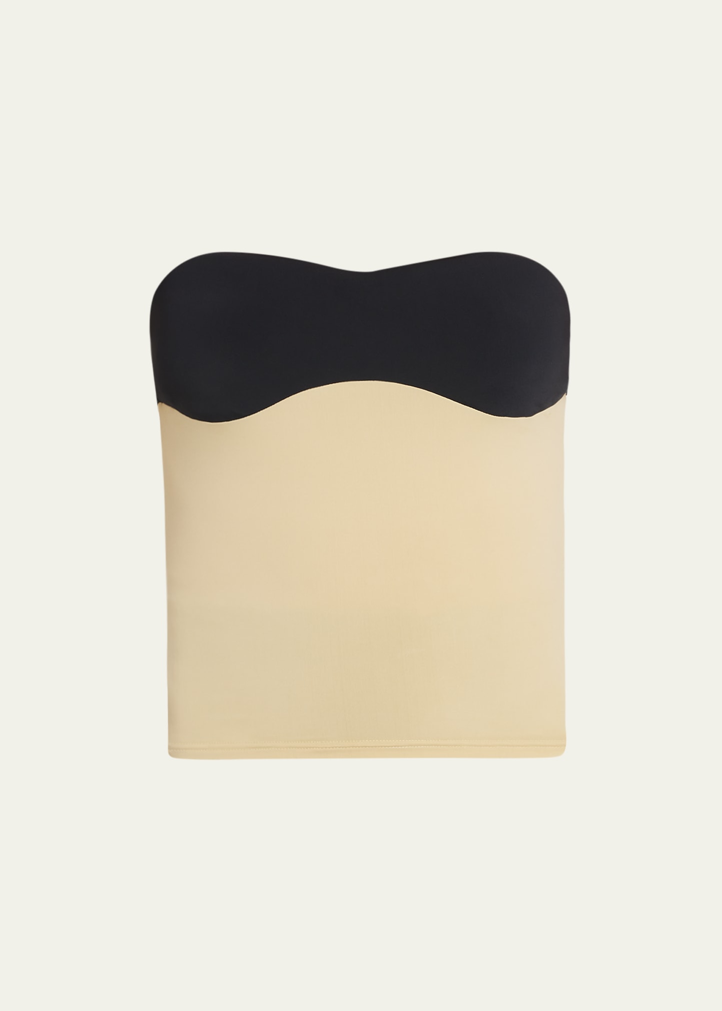 トップス rokh Two Tone Detailed Jersey Top Rokh Two-tone Bra Detailed Jersey Top In Sahara/sand/black