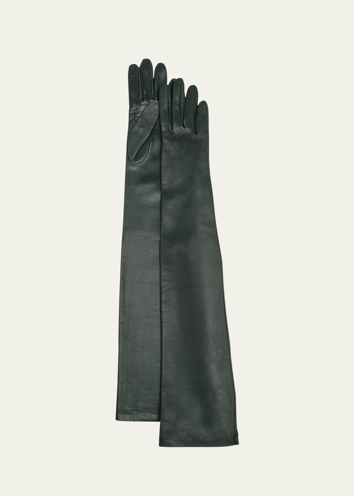 Shop The Row Simon Wool Gloves In Deep Green