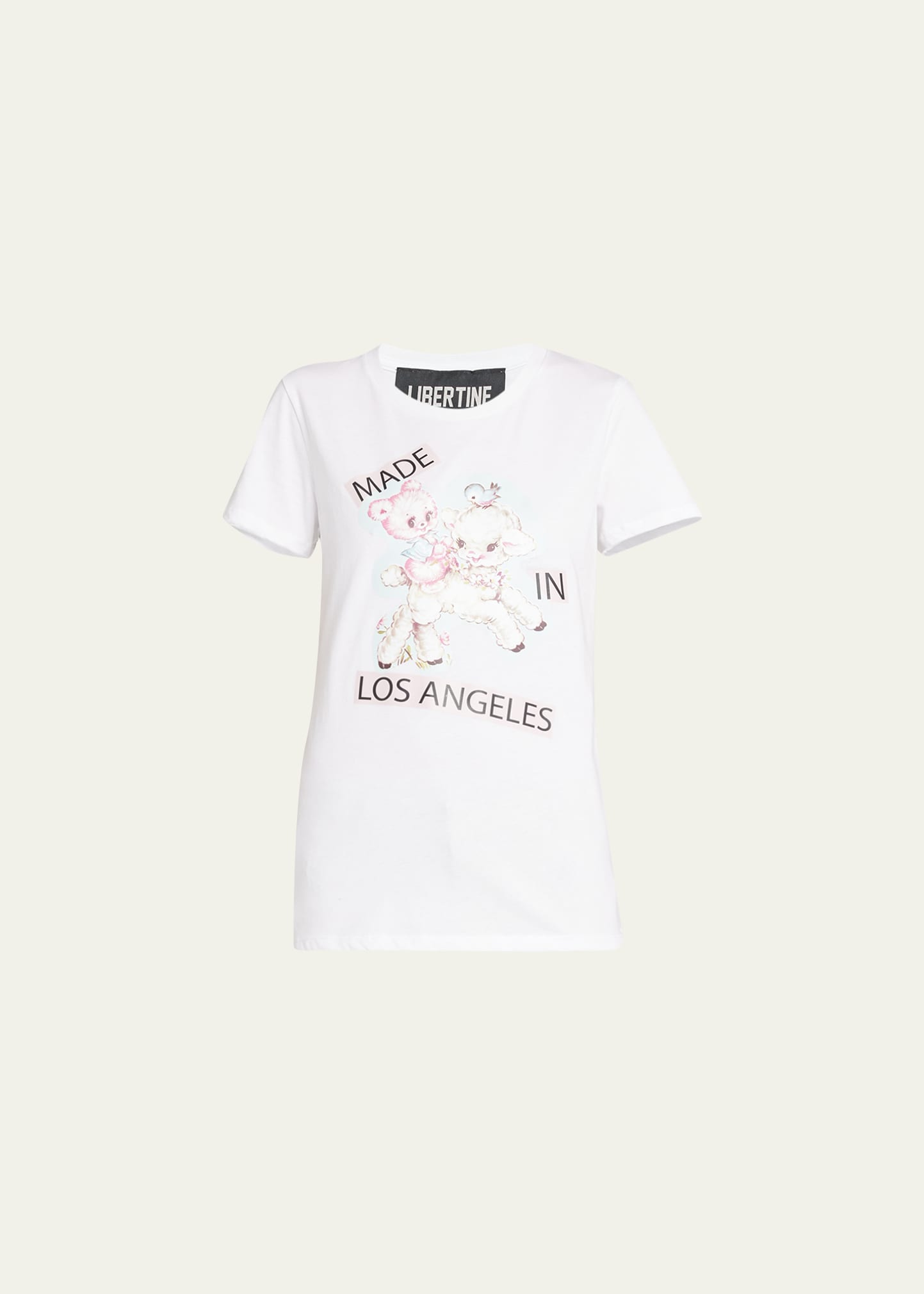 Libertine Sheep Short-sleeve T-shirt In White