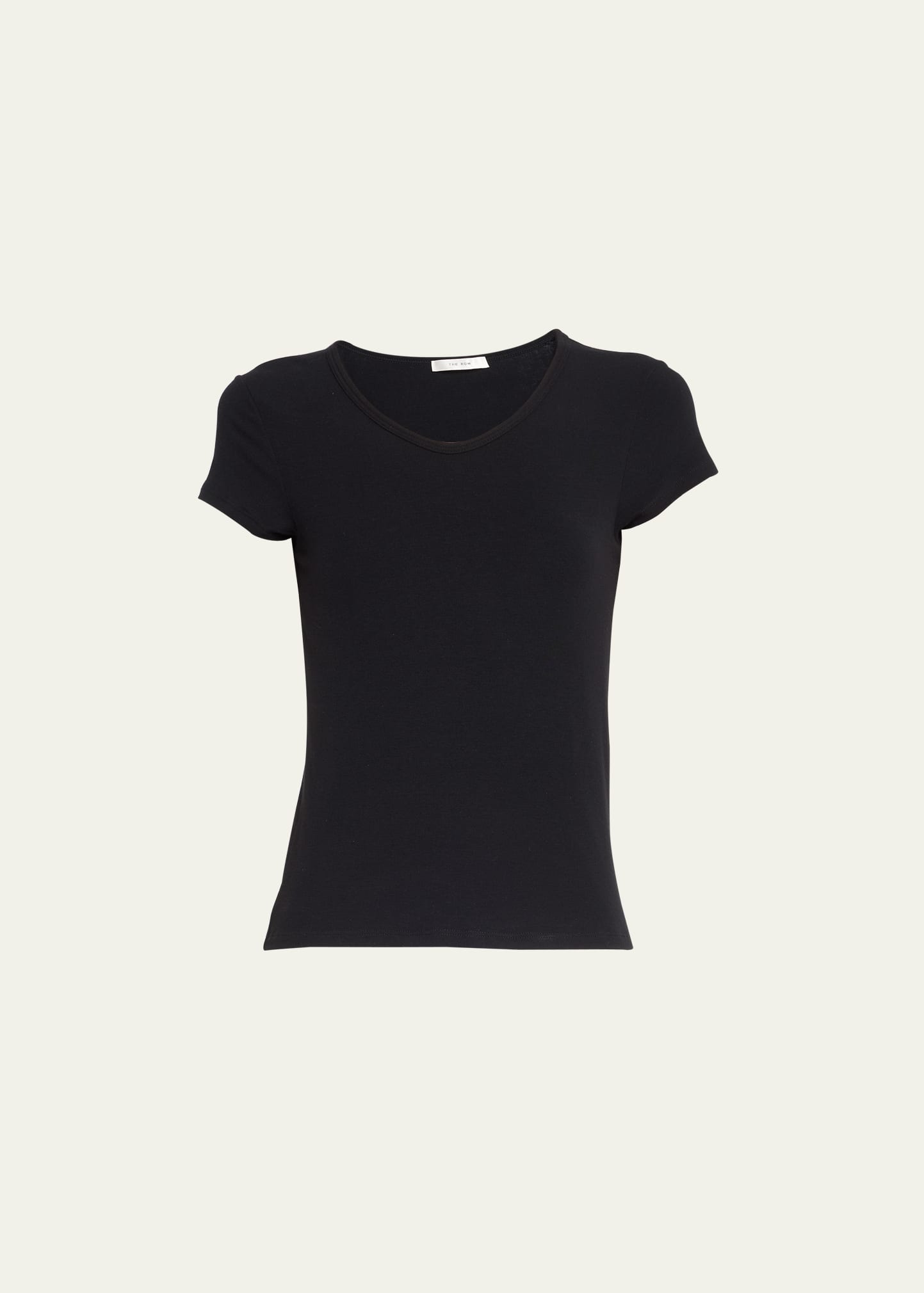 Shop The Row Rasa Short-sleeve Rib T-shirt In Black