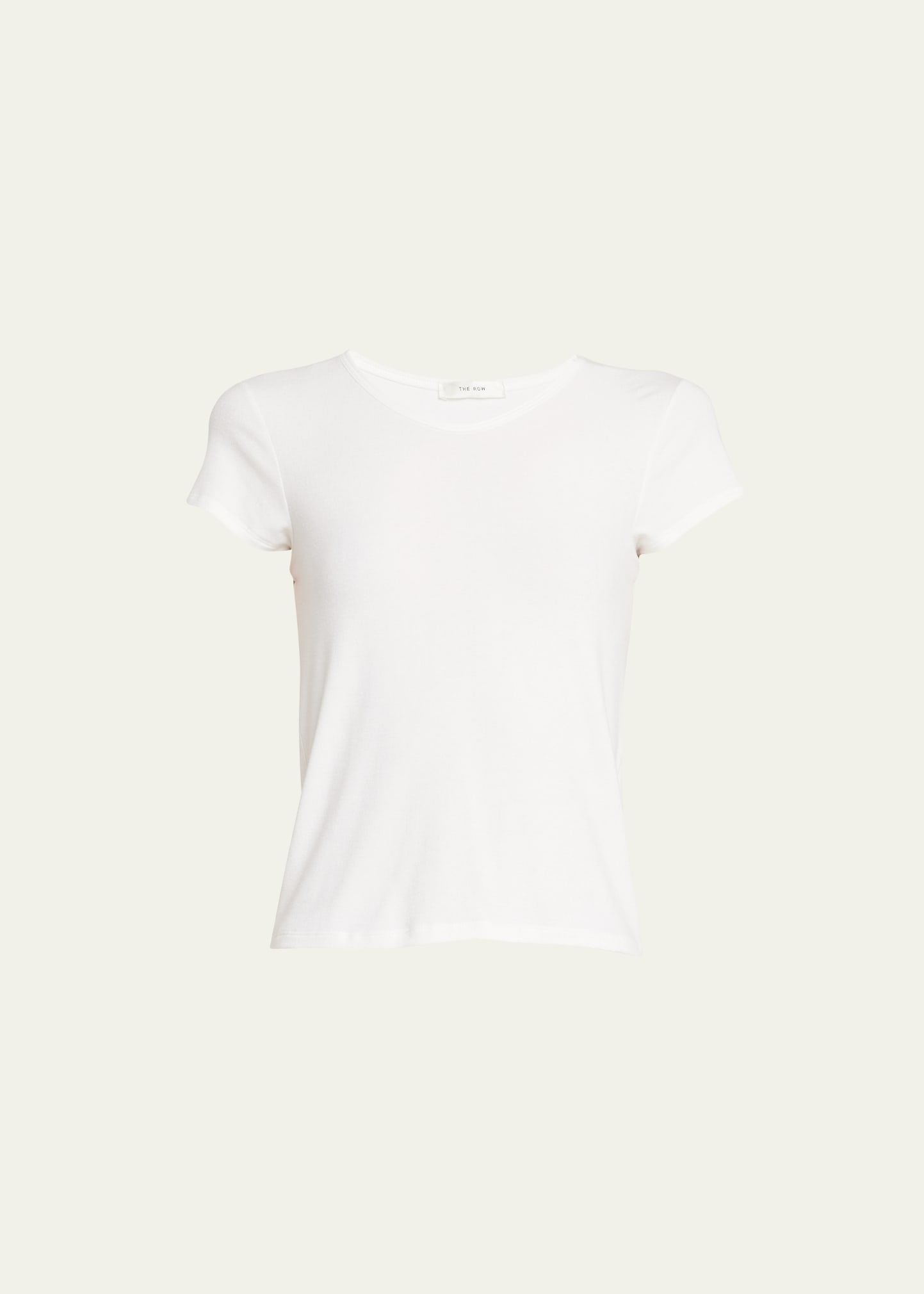 Shop The Row Rasa Short-sleeve Rib T-shirt In White