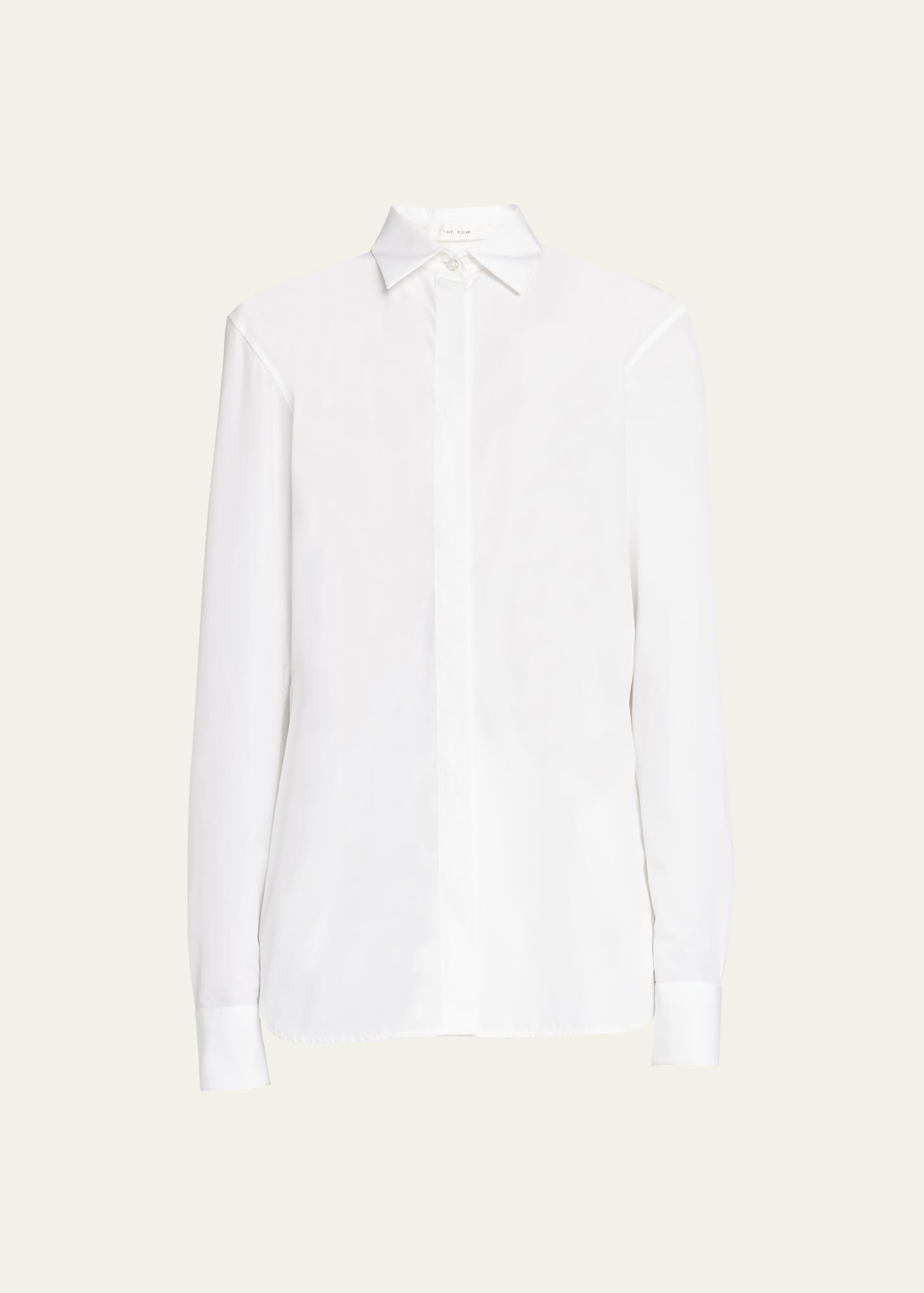 The Row Derica Collared Shirt In White | ModeSens