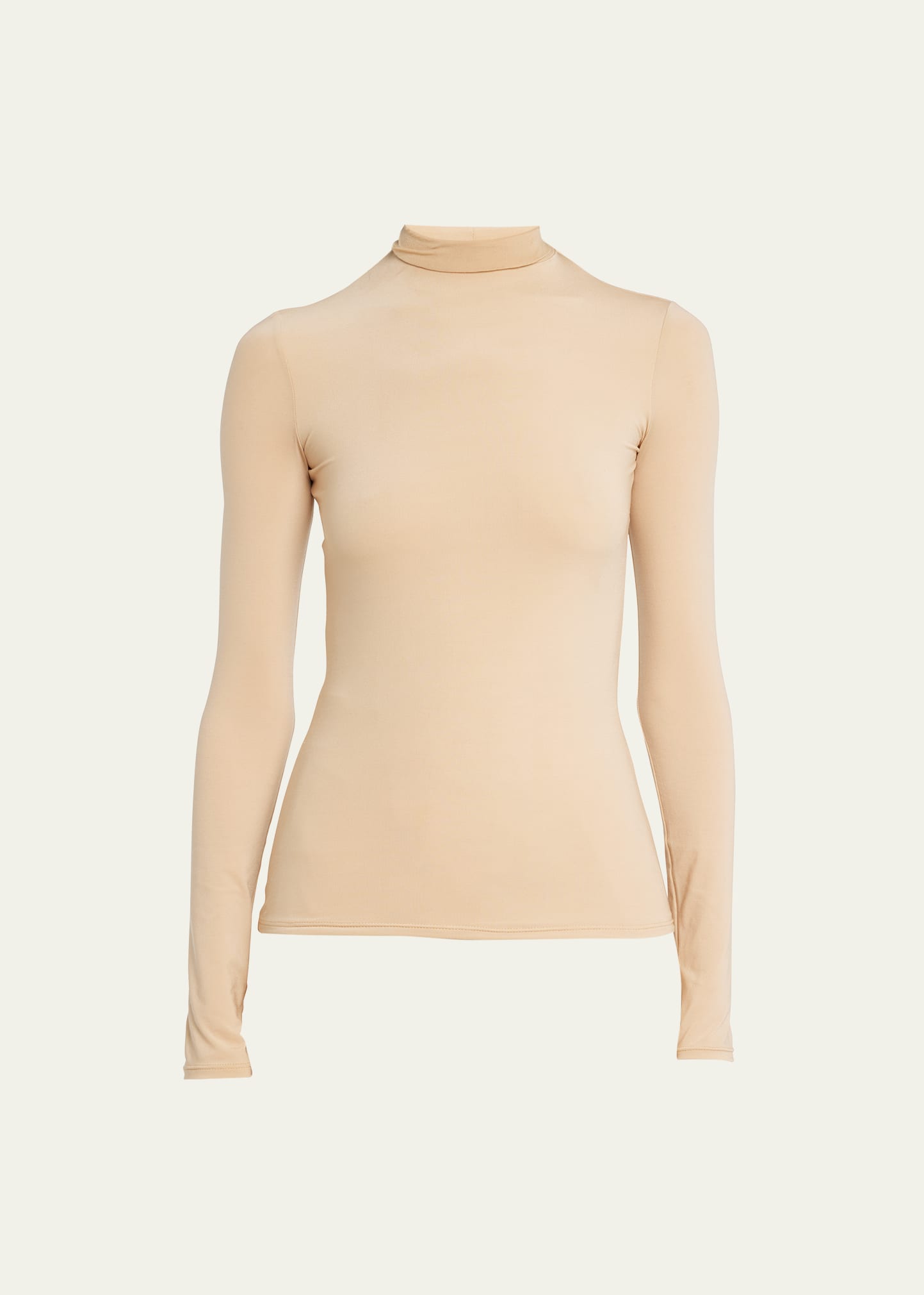 The Row Rudd Turtleneck Long-sleeve Top In Tan