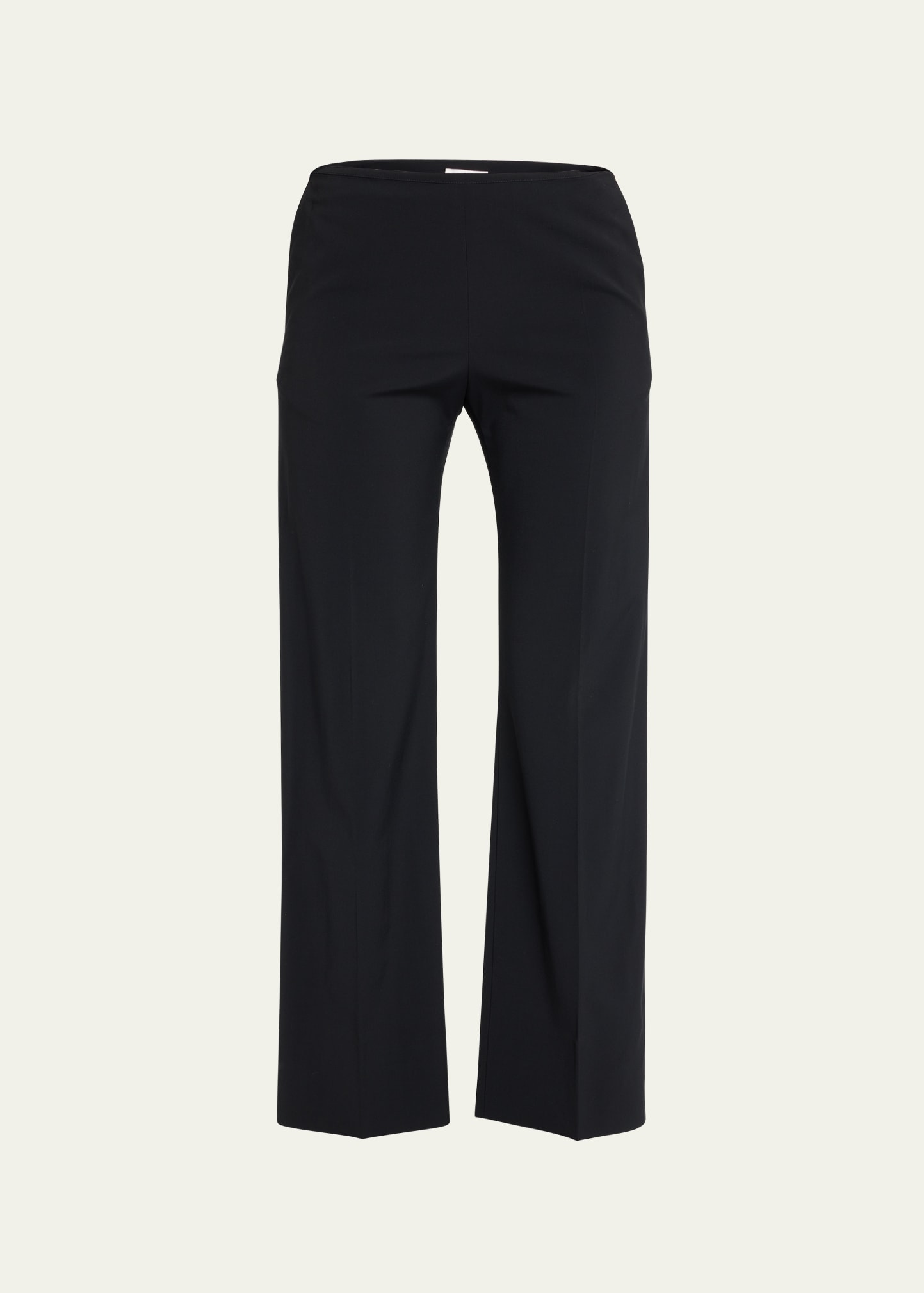 The Row Flame Cropped Straight-leg Pants In Black