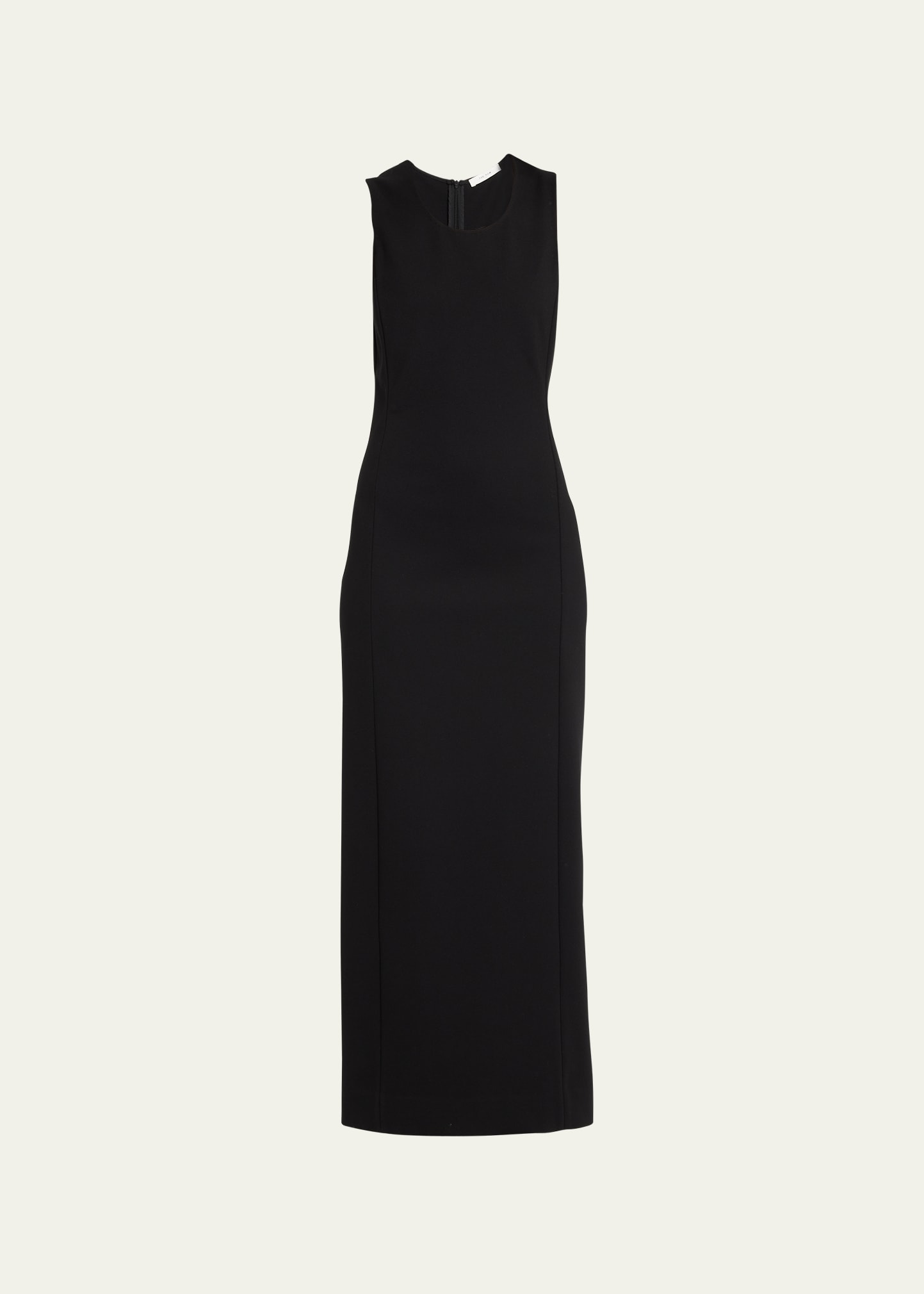 The Row Opal Sleeveless Scoop-neck Maxi Dress In Black