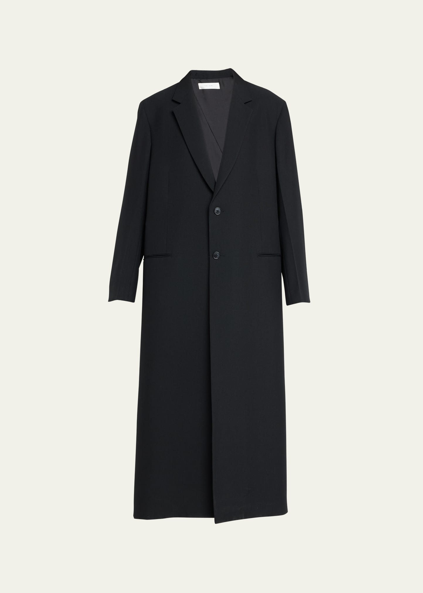Cheval Single-Breasted Wool-Mohair Coat