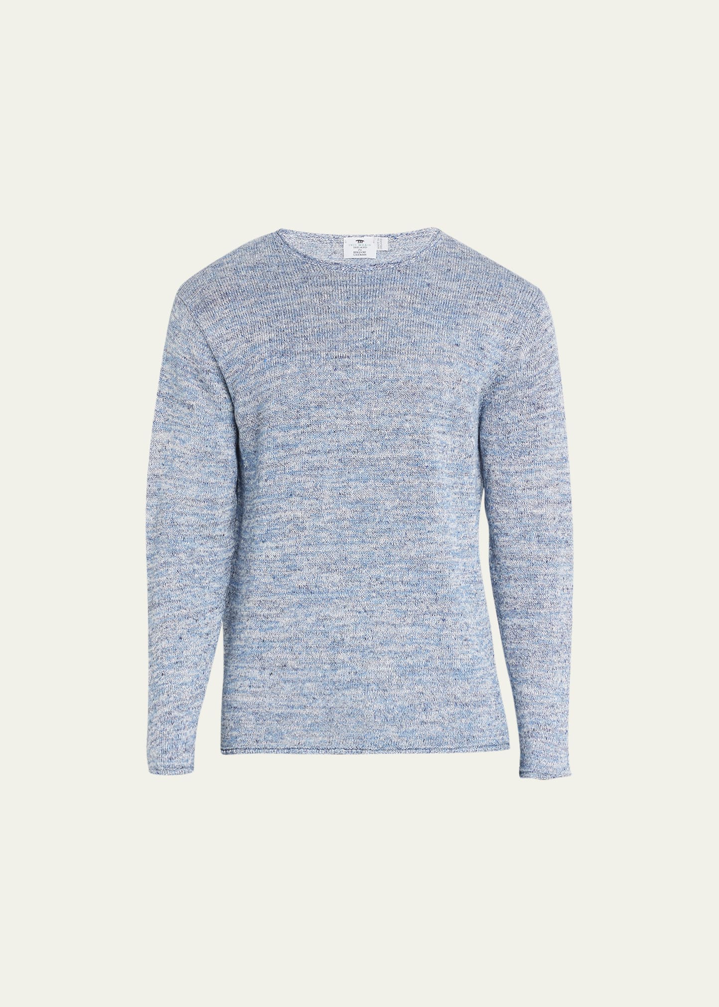 Inis Meain Men's Washed Linen Crewneck Sweater