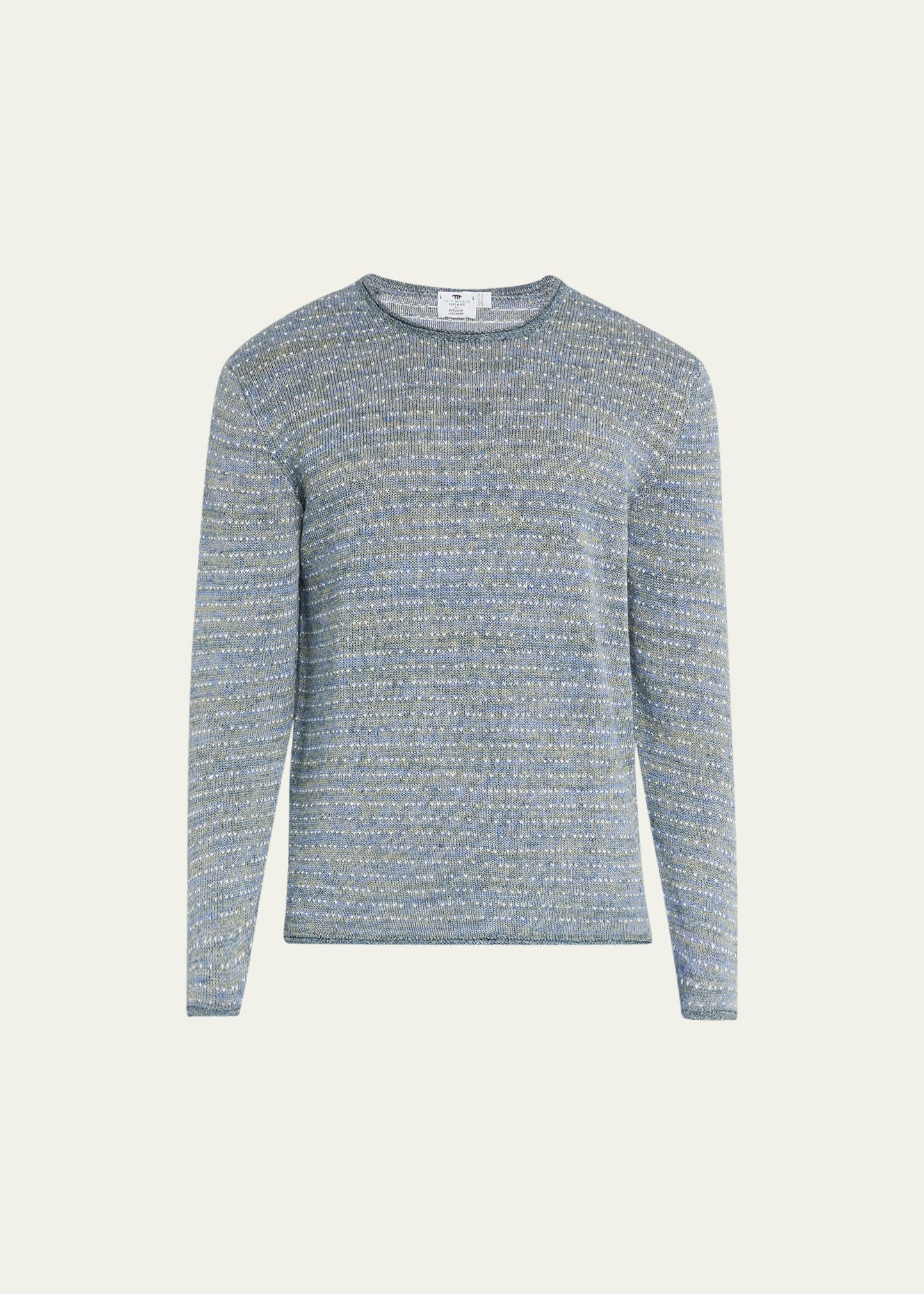 Inis Meain Men's Linen Knit Crewneck Sweater