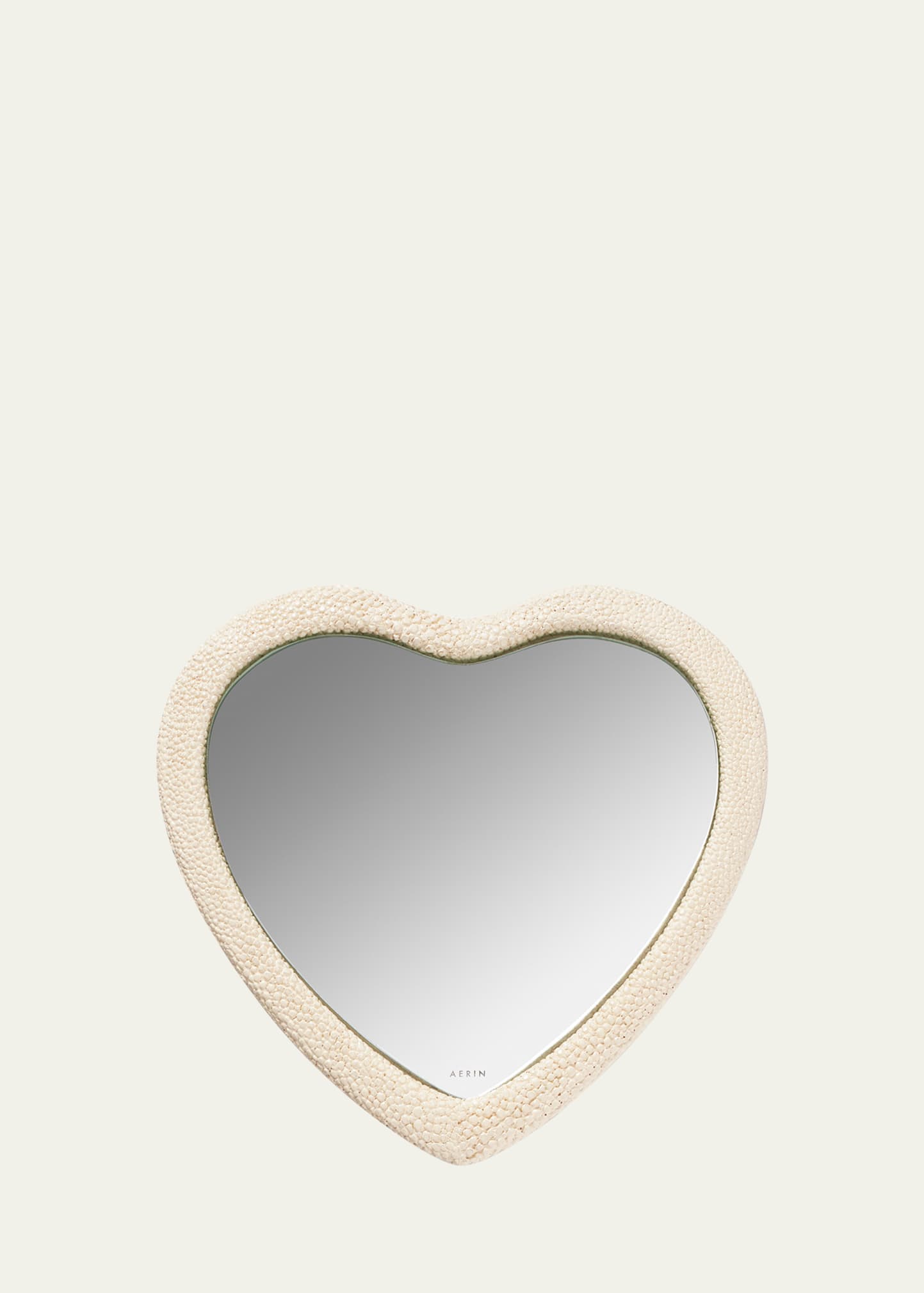 Aerin Shagreen Heart Hand Mirror