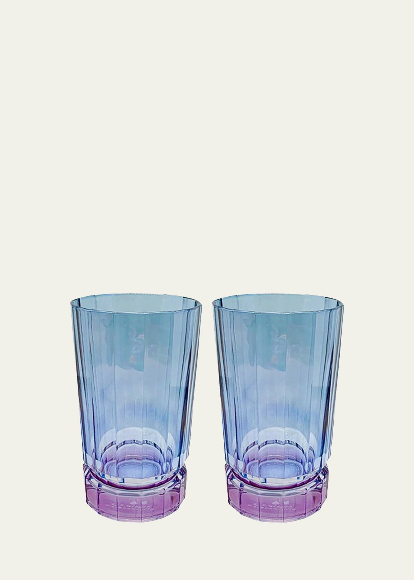 Luisa Beccaria Blue Shaded Glass Tumblers, Set of 2