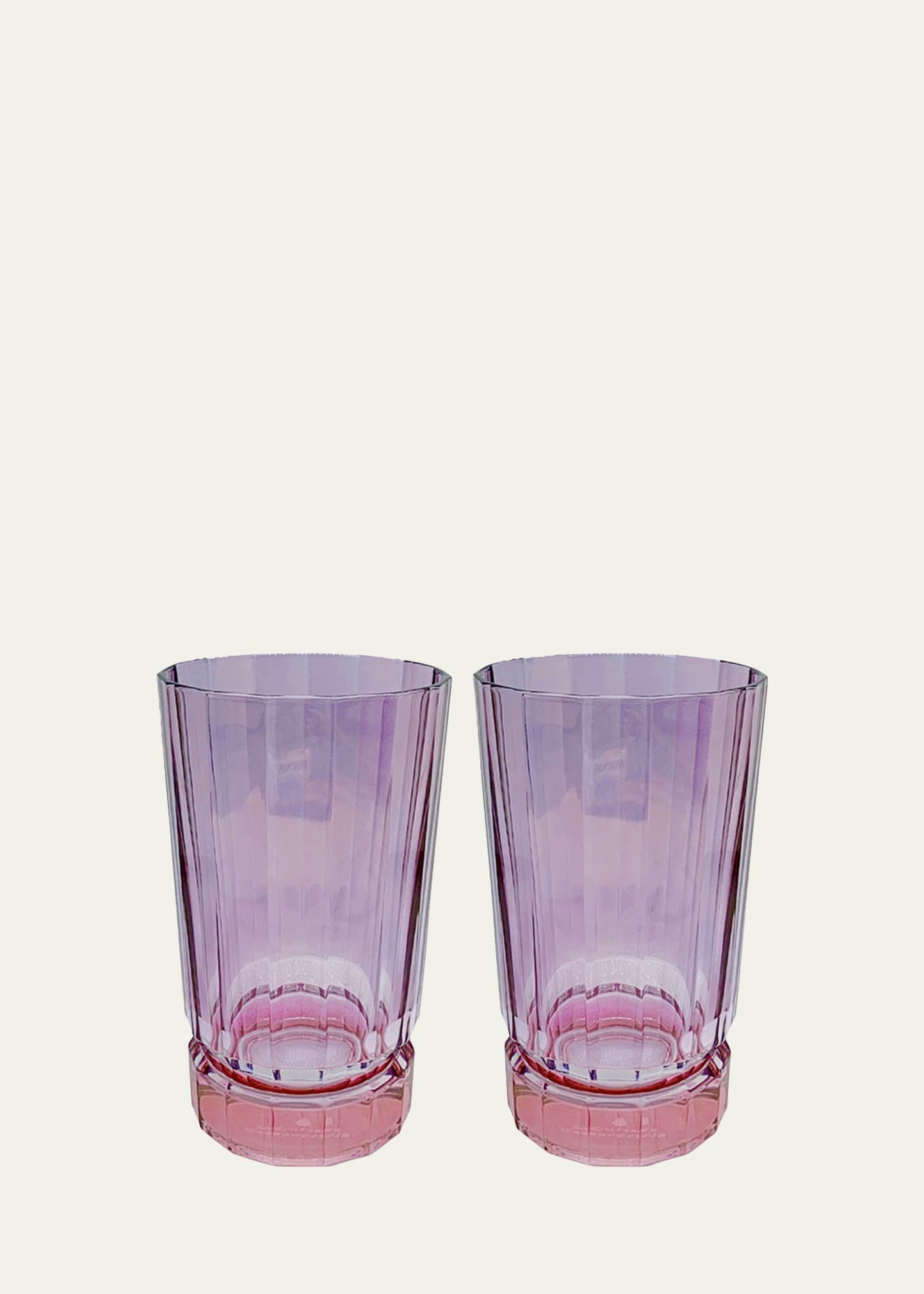 Luisa Beccaria Purple Shaded Glass Tumblers, Set of 2